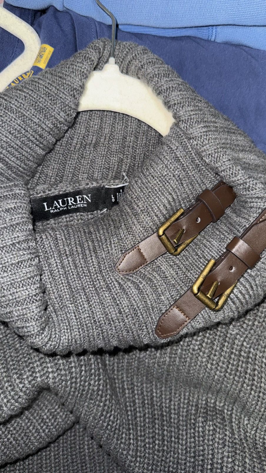 Ralph Lauren NWT Lauren Ralph Lauren Gray Turtleneck Sweater LRL Size L / US 10 / IT 46 - 3 Thumbnail