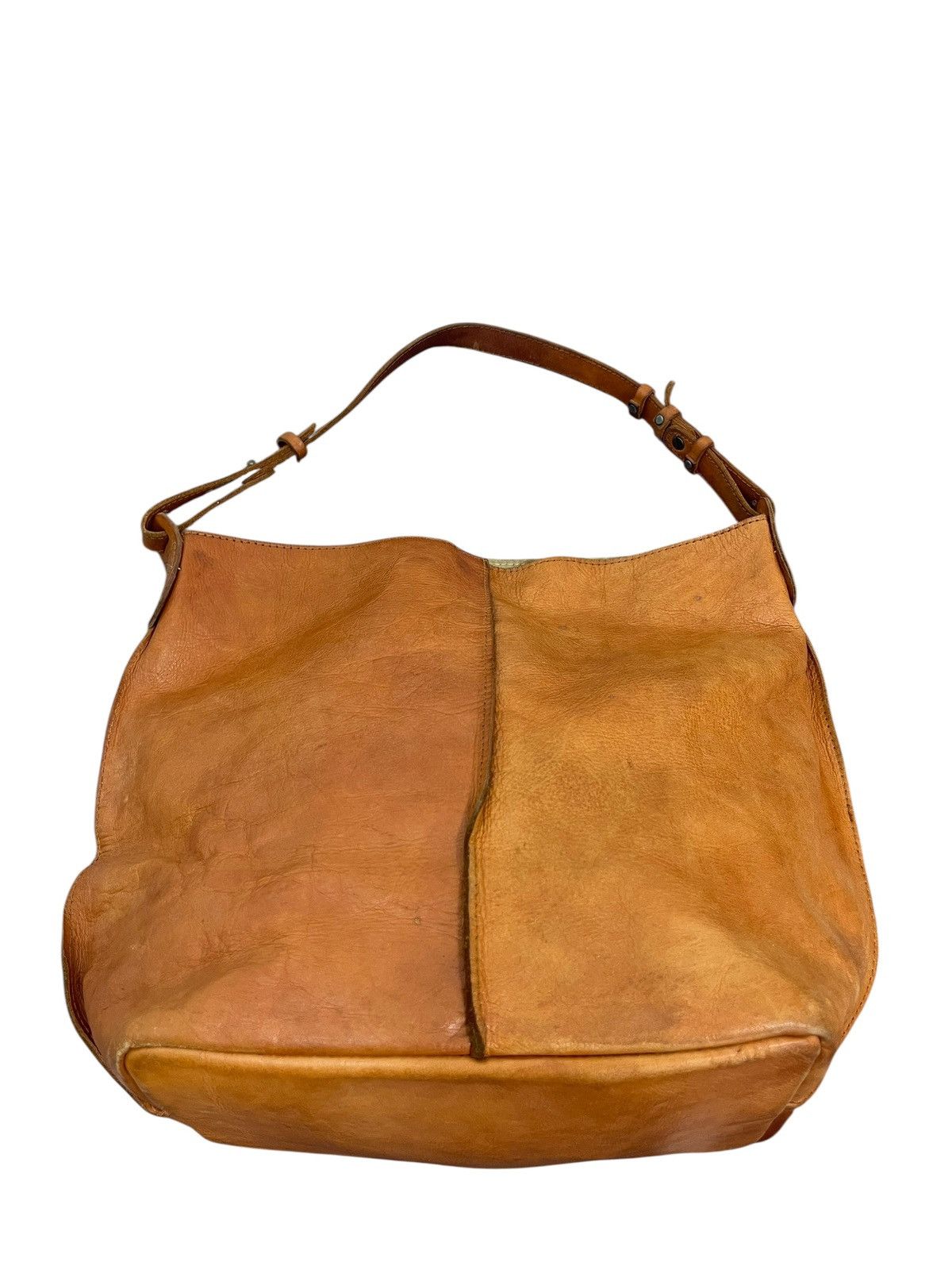 Leather Full Leather Patina Unknown Handmade Shoulder Bag 7🟩 Size ONE SIZE - 6 Thumbnail