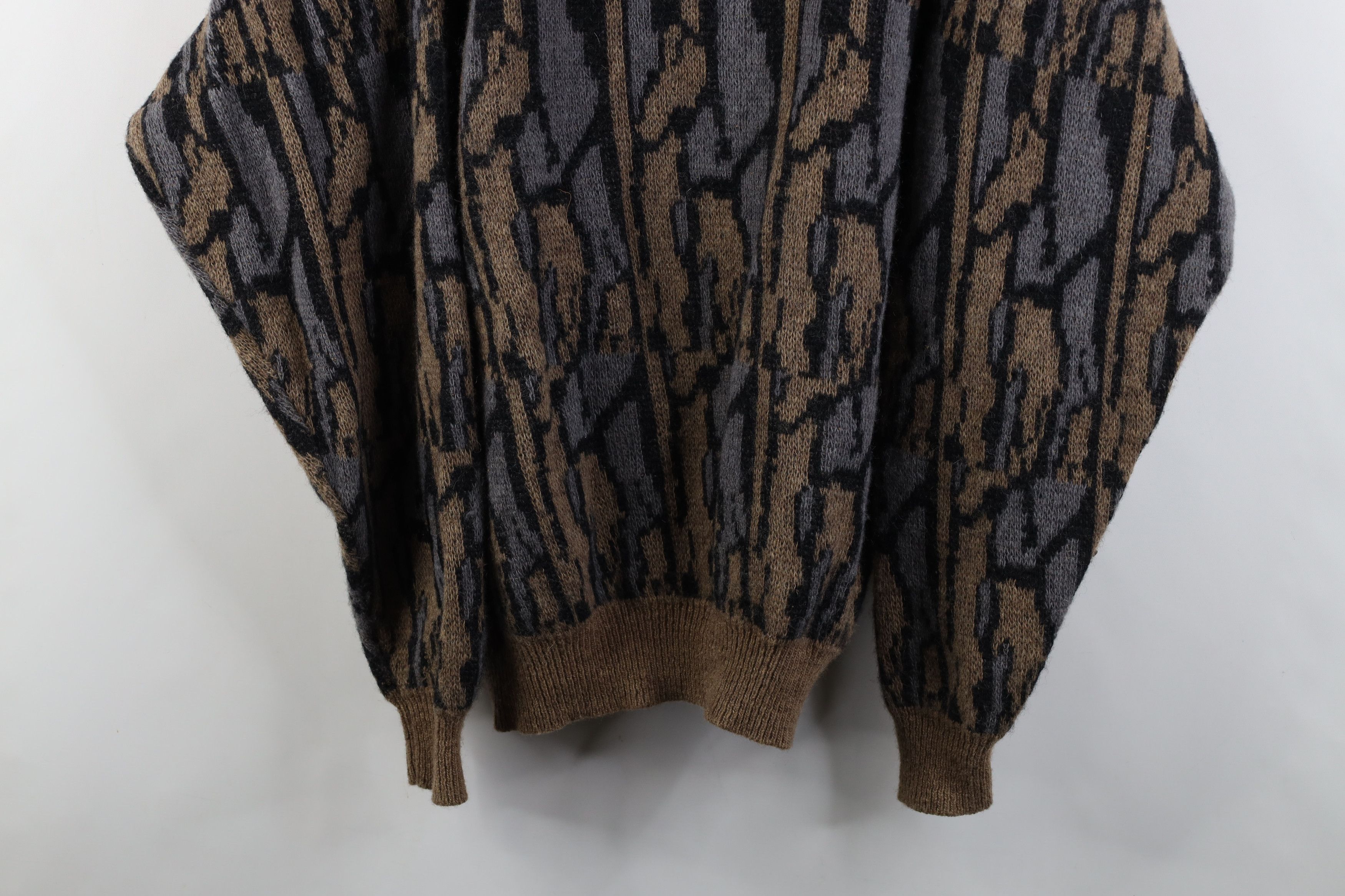 Vintage Vintage 90s Streetwear Blend Knit Camouflage Henley Sweater Size US XL / EU 56 / 4 - 3 Thumbnail