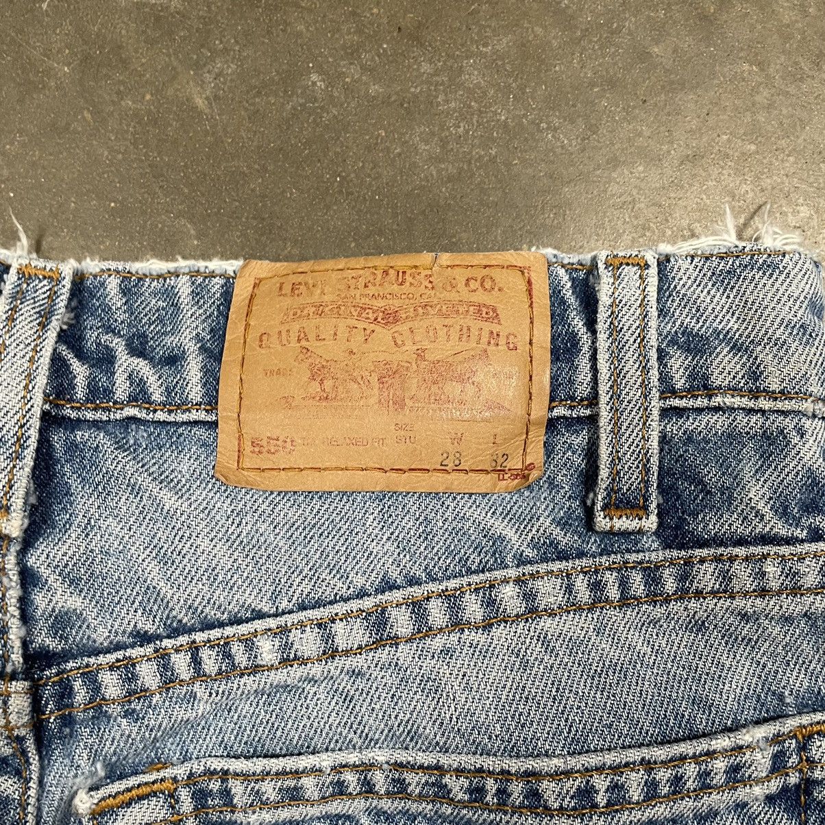 Levi's × Vintage Vintage Faded Distressed Levi’s Jeans Light Wash Grunge 90s Size US 28 / EU 44 - 7 Thumbnail