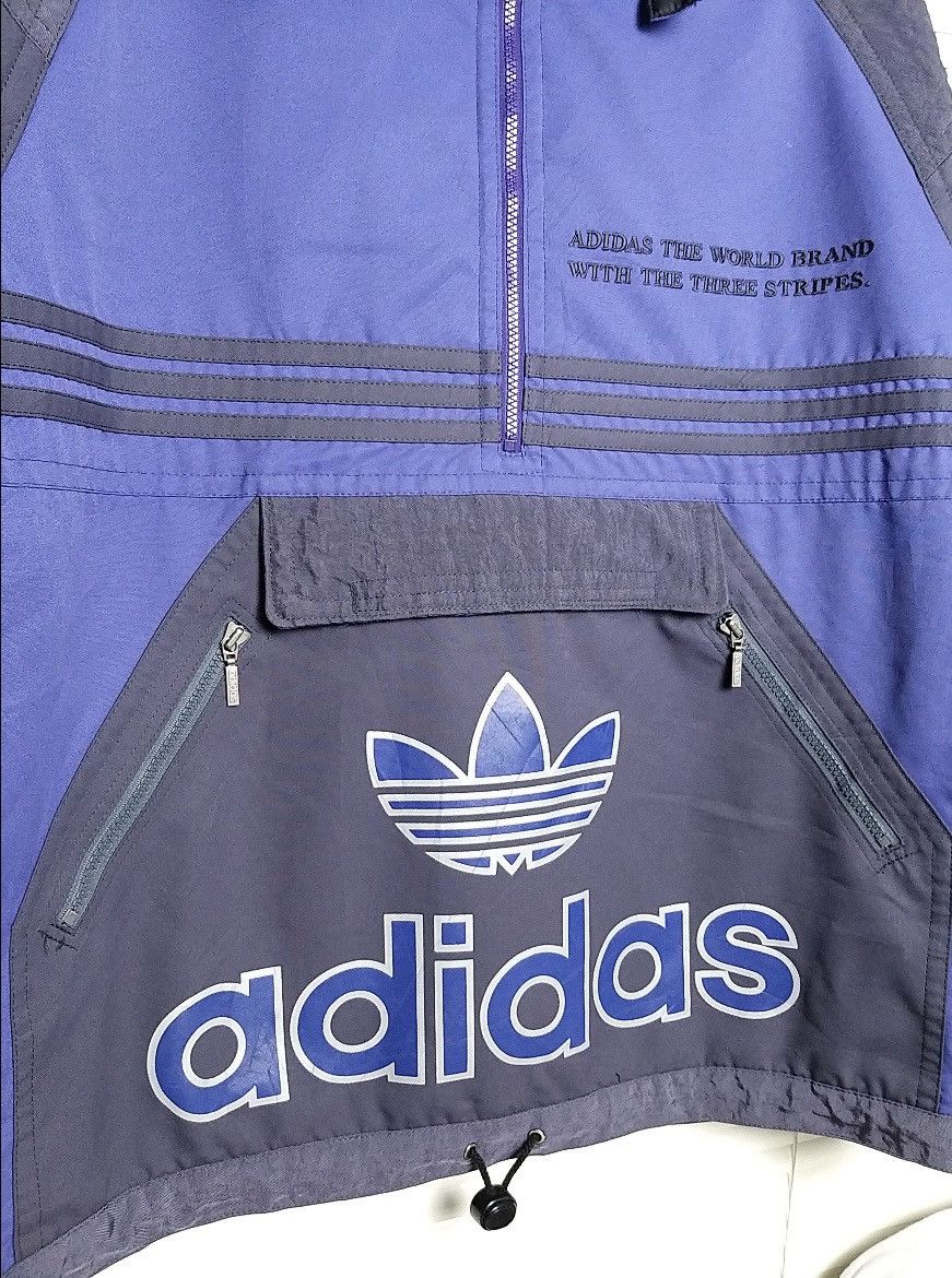 Adidas VINTAGE 90'S ADIDAS TREFOIL HOODIES 1/2 ZIPPER JACKET Size US XL / EU 56 / 4 - 8 Thumbnail