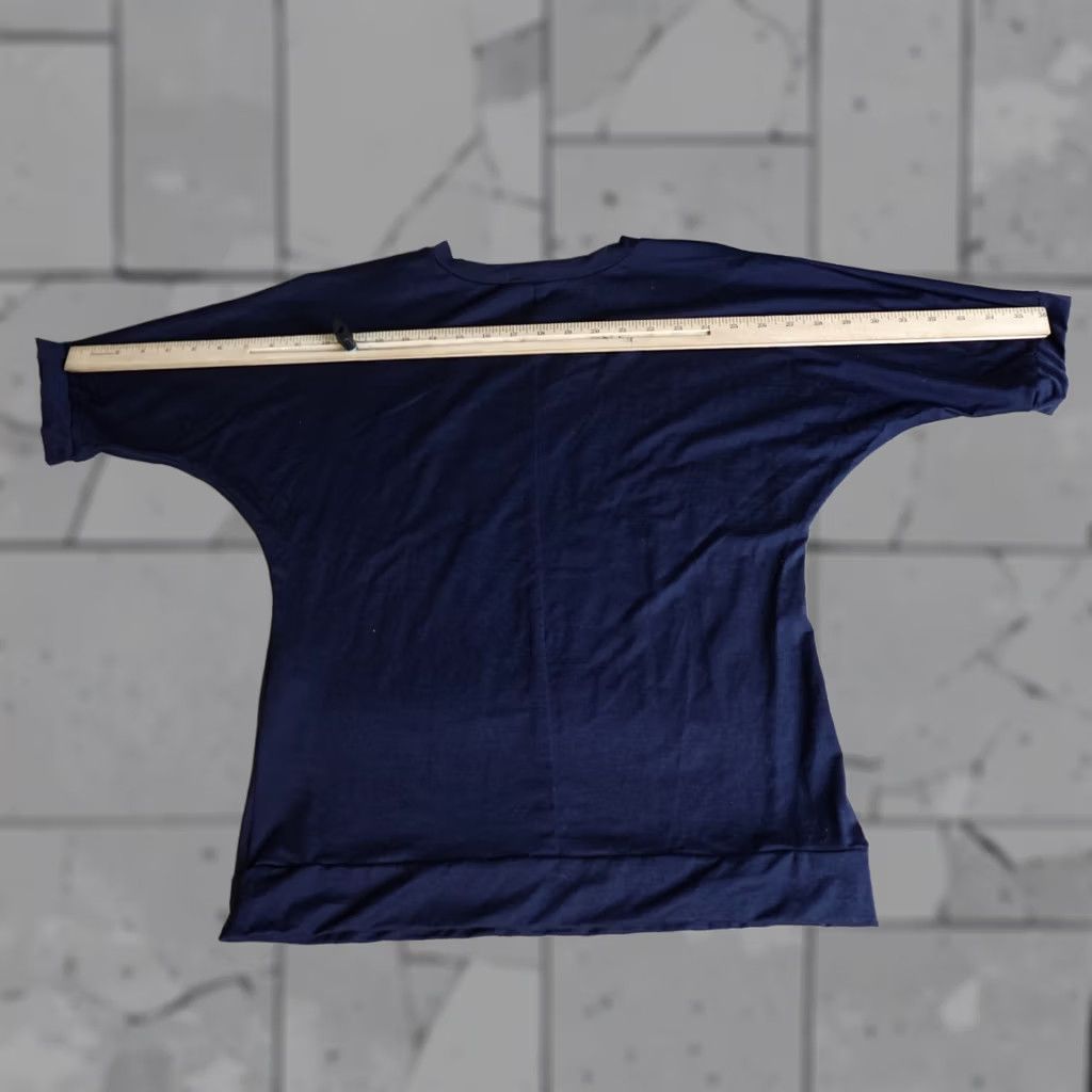 melin Melina Martin Womens Blouse Medium Blue Kimono Sleeve Wool 100% New Zealand Size M / US 6-8 / IT 42-44 - 1 Thumbnail