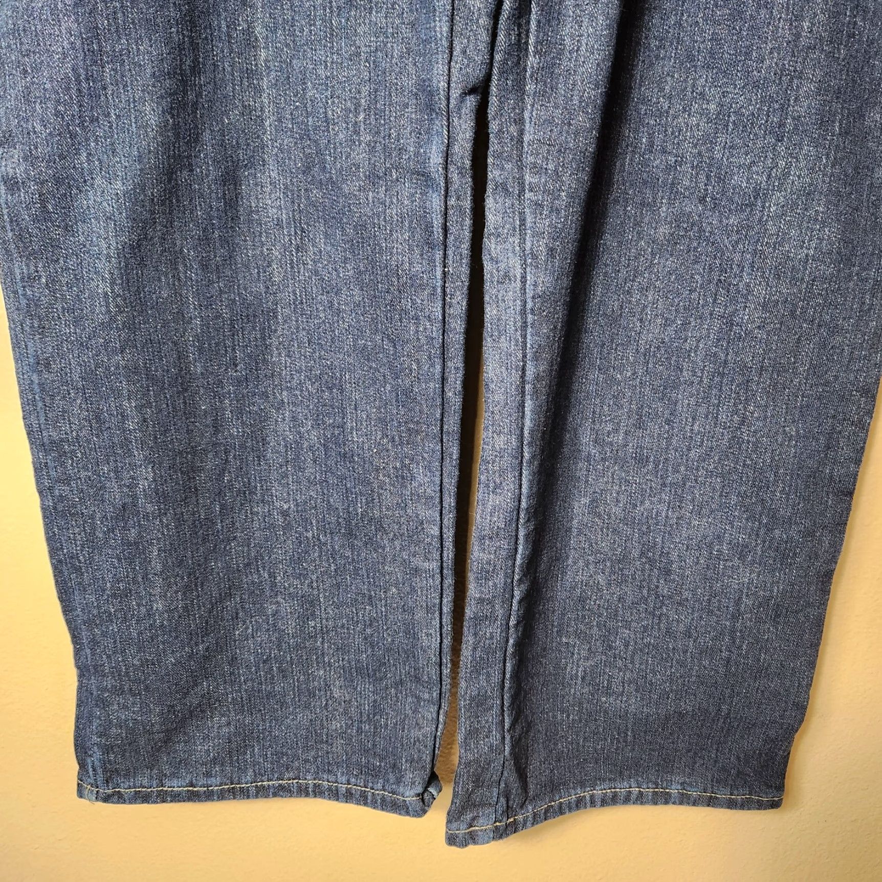 Dickies Dickies Jeans Women Dark Wash Straight Leg Flannel Lined Size 18 Plus Blue Dickies Womens Jeans Size 40" / US 18 - 2 Thumbnail