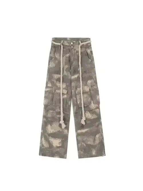 Designer × Japanese Brand × Vintage pattern camo baggy hiphop cargo pants Size US 28 / EU 44 - 2 Thumbnail