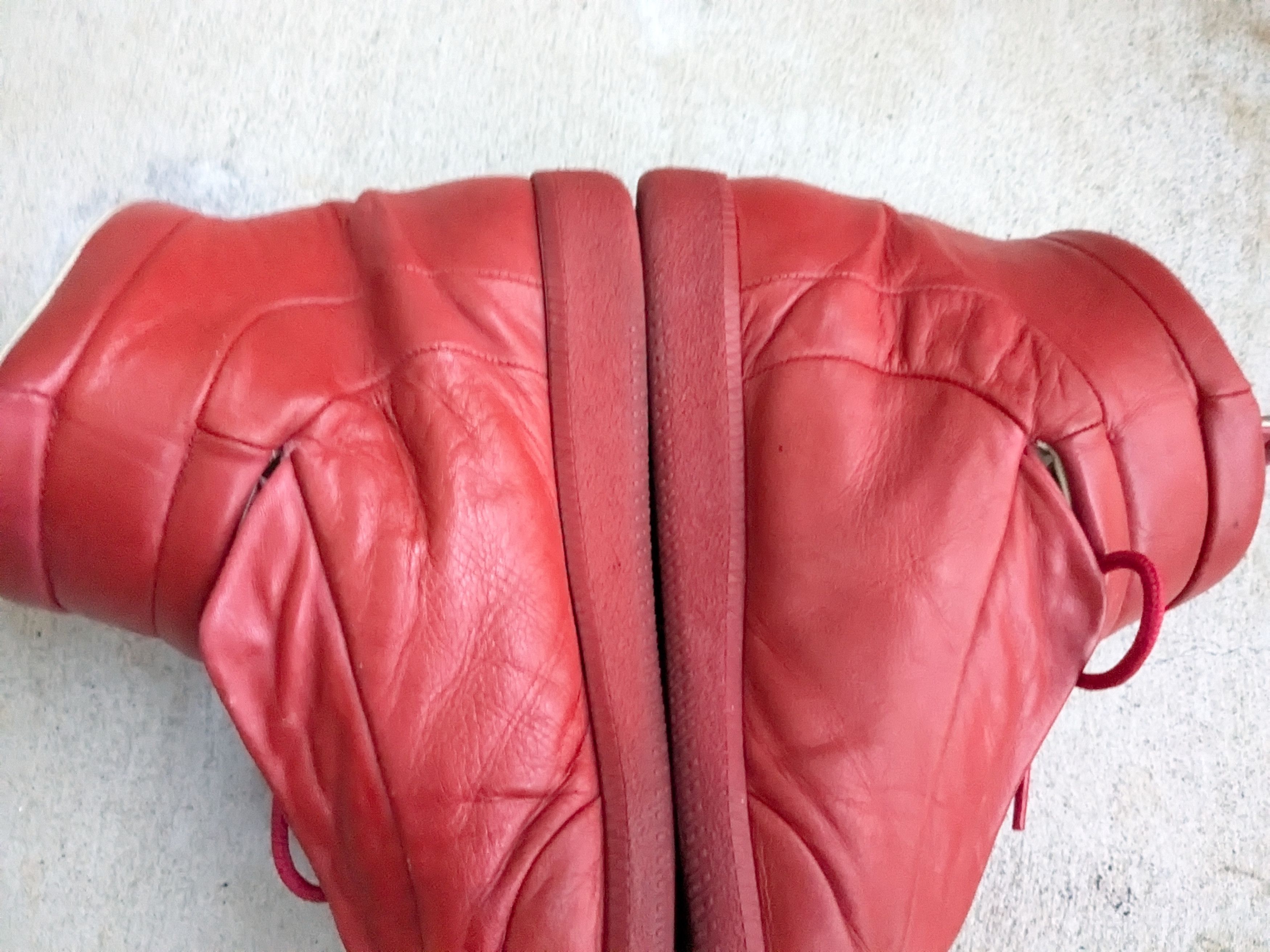 Maison Margiela Maison Margiela Future Red 11 44 Leather High Tops Size US 11 / EU 44 - 15 Thumbnail