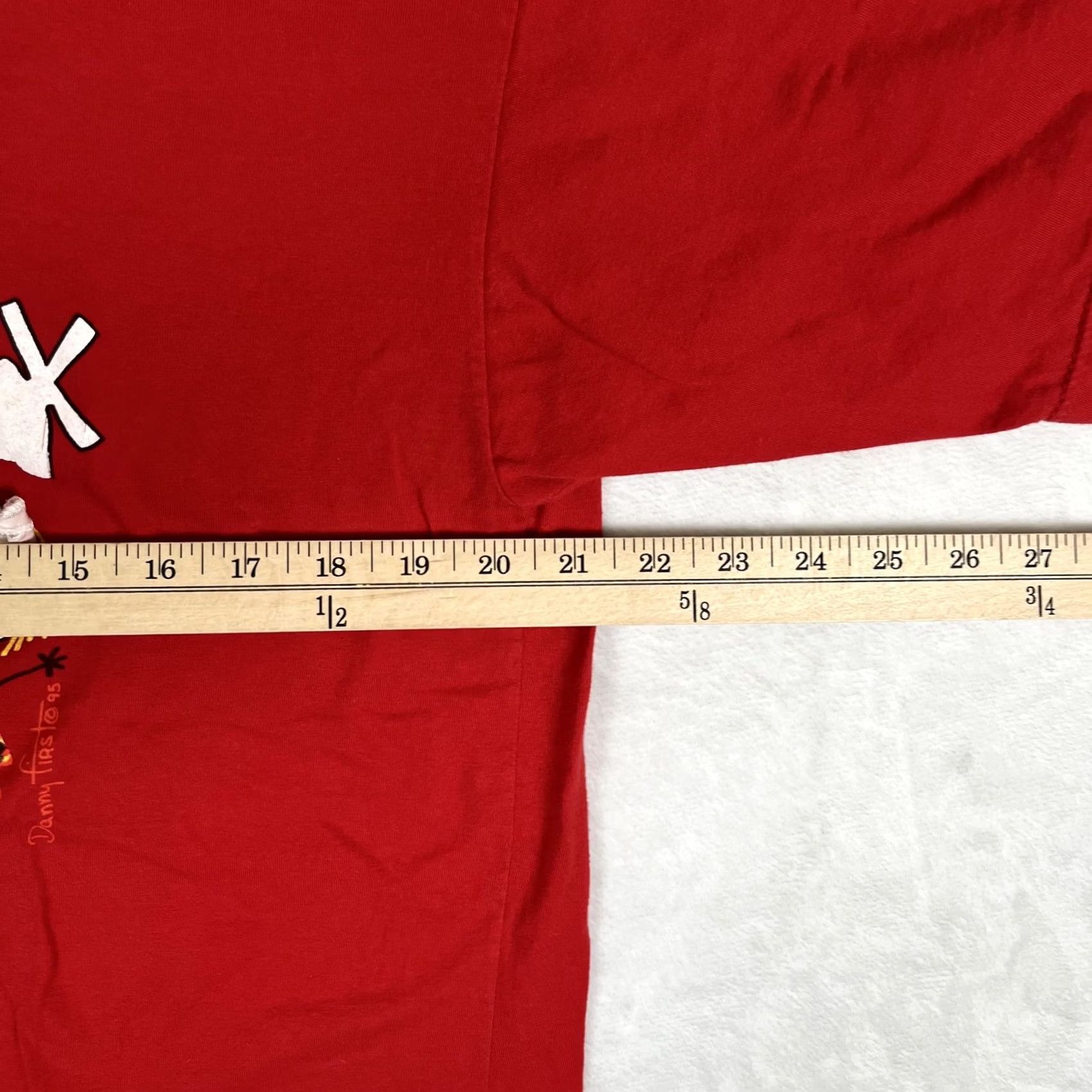 Vintage VINTAGE Alma Mater T-Shirt Paris Bad Girls Of Paris Mens XL Red Graphic Print Crew Neck Short Sleeve 90s Cartoon Size US XL / EU 56 / 4 - 5 Thumbnail