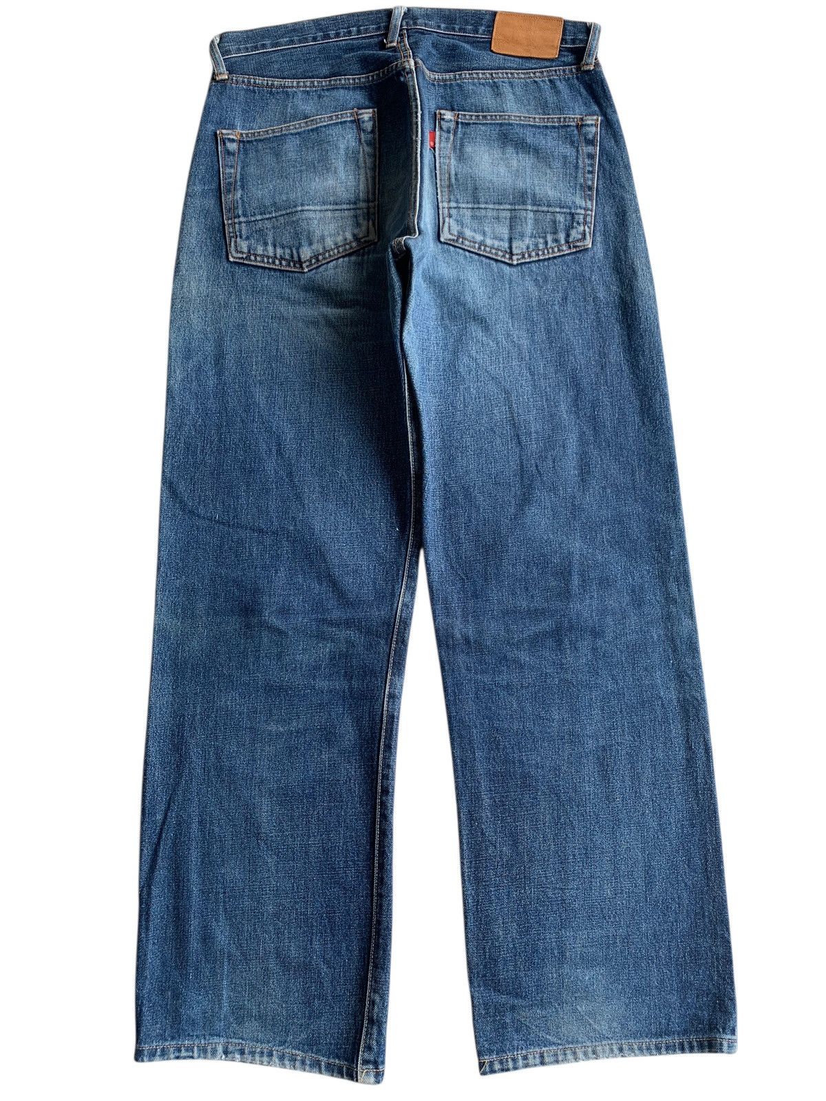 Japanese Brand × Jean Unknown Japanese Selvedge Button Fly Distressed Denim Size US 34 / EU 50 - 2 Thumbnail