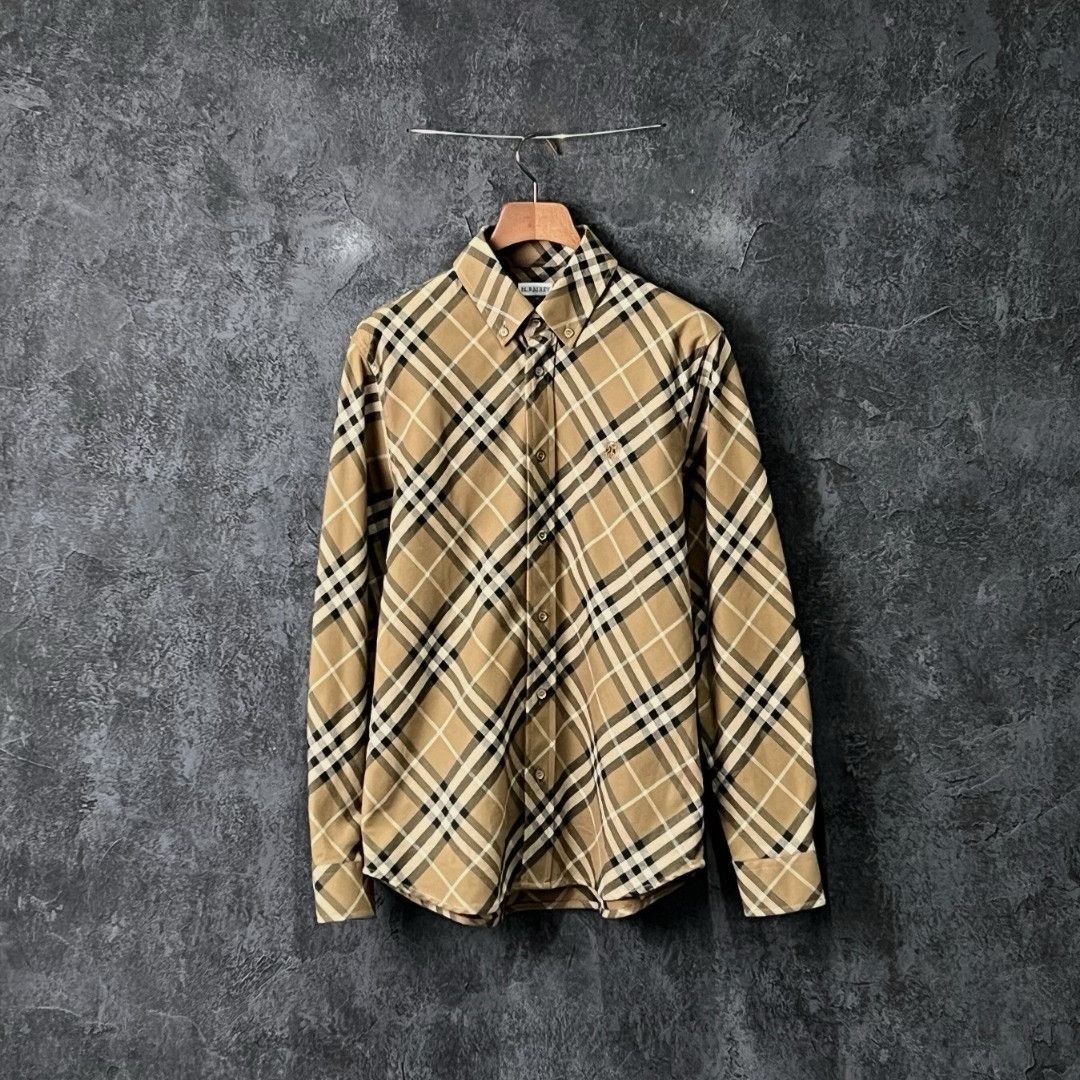Burberry Burberry Cotton Plaid Shirt s Men Size US S / EU 44-46 / 1 - 1 Thumbnail