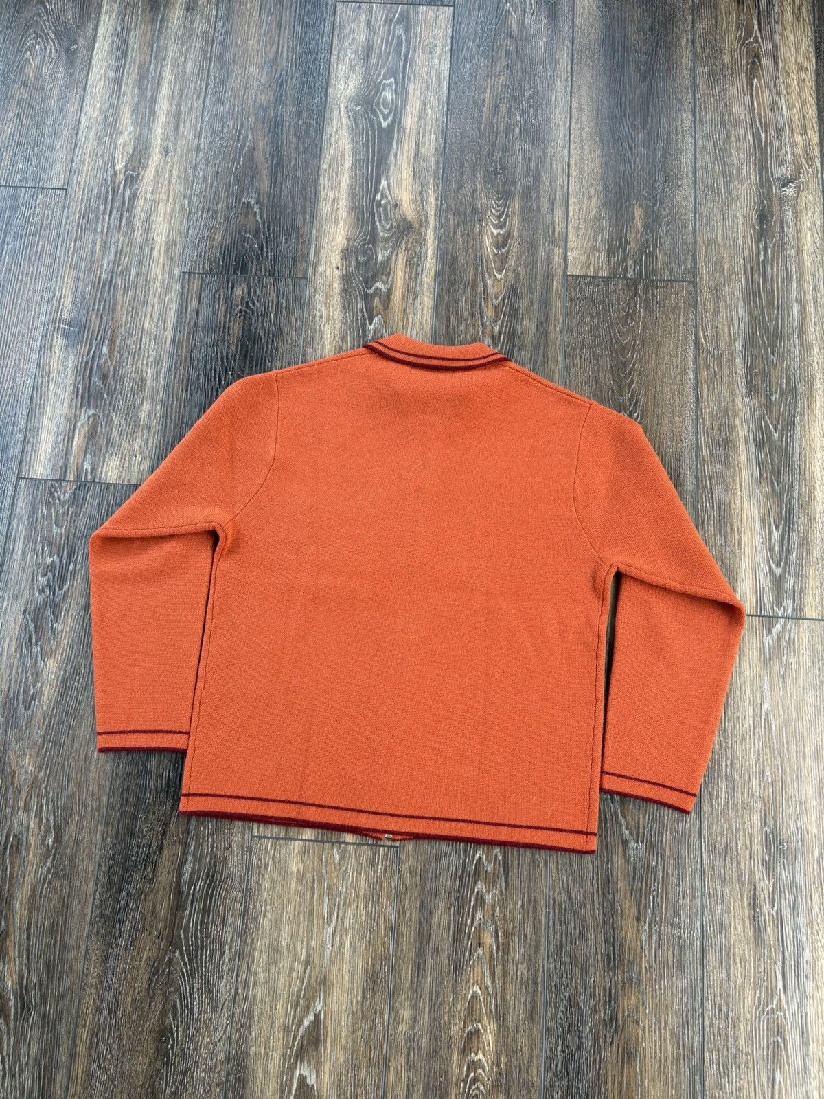Supreme Supreme Zip Up Polo Sweater FW24 Orange | Grailed