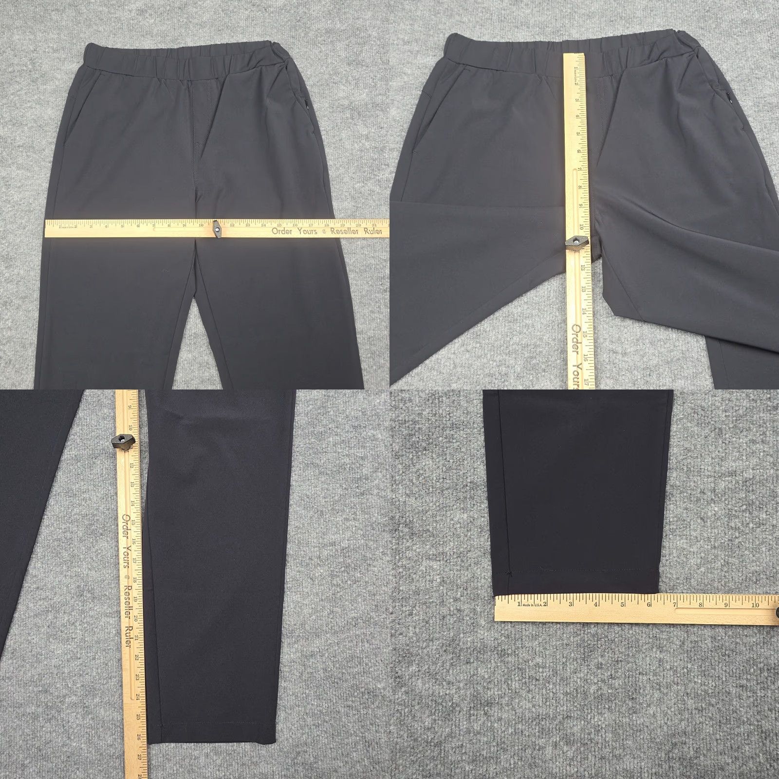 Vintage Cozy Earth Jogger Pants Women's Small Black Stretch Regular Tapered Pocket Moisture Wicking Adjustable Waist Lounge Activewear Comfort Size 28" / US 6 / IT 42 - 8 Thumbnail