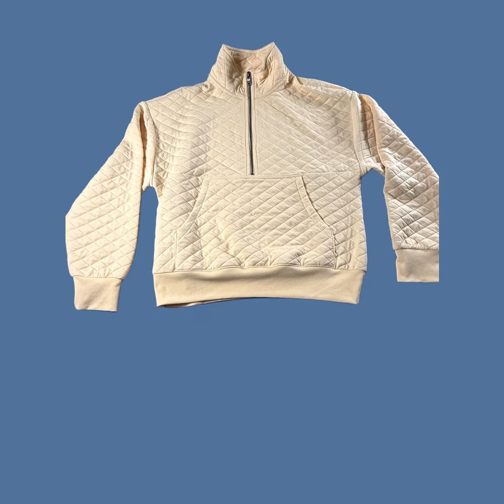 Buttero Dicks Sporting Goods Womens Classic Yellow 1/2 Zip Quilted Pullover Golf Walk Shirt Ladies S Yellow Quilted Pullover Nike? Size S / US 4 / IT 40 - 1 Thumbnail