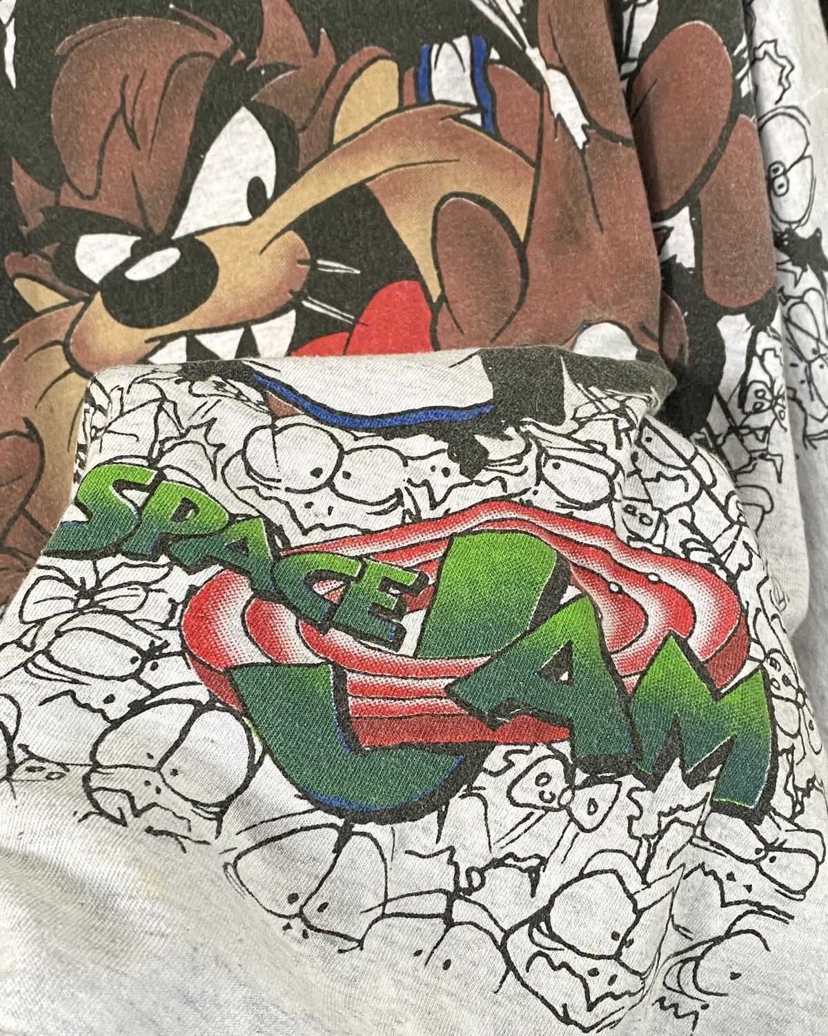 Vintage × Warner Bros T Shirt Tazmania Space Jam Movie 1996 Vintage Nba Jordan Vtg Size US XL / EU 56 / 4 - 5 Thumbnail