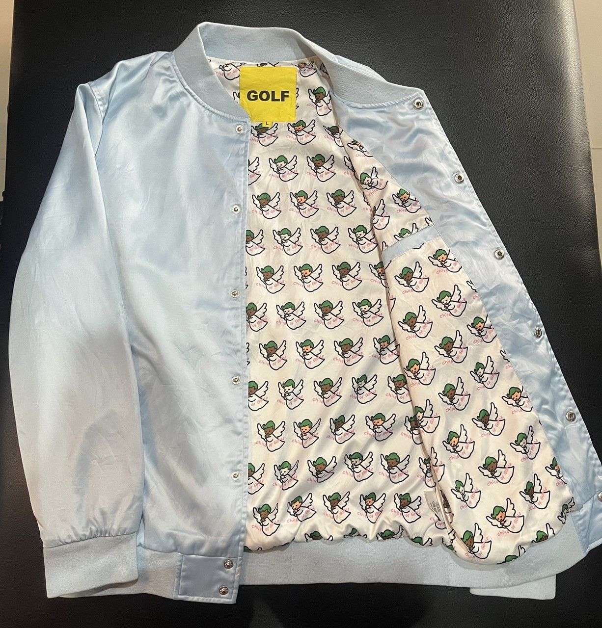 Golf Wang × Golf le Fleur × Tyler The Creator Golf Wang Child of Golf Satin Jacket Size US L / EU 52-54 / 3 - 4 Thumbnail