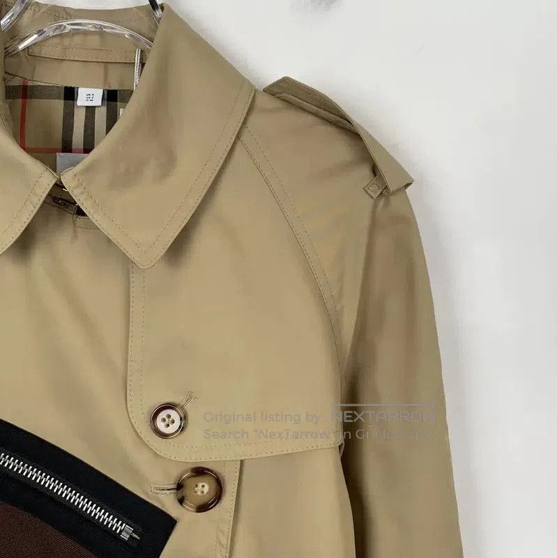 Burberry Burberry Brown Cotton Women's Trench Coat. Size XS / US 0-2 / IT 36-38 - 3 Thumbnail