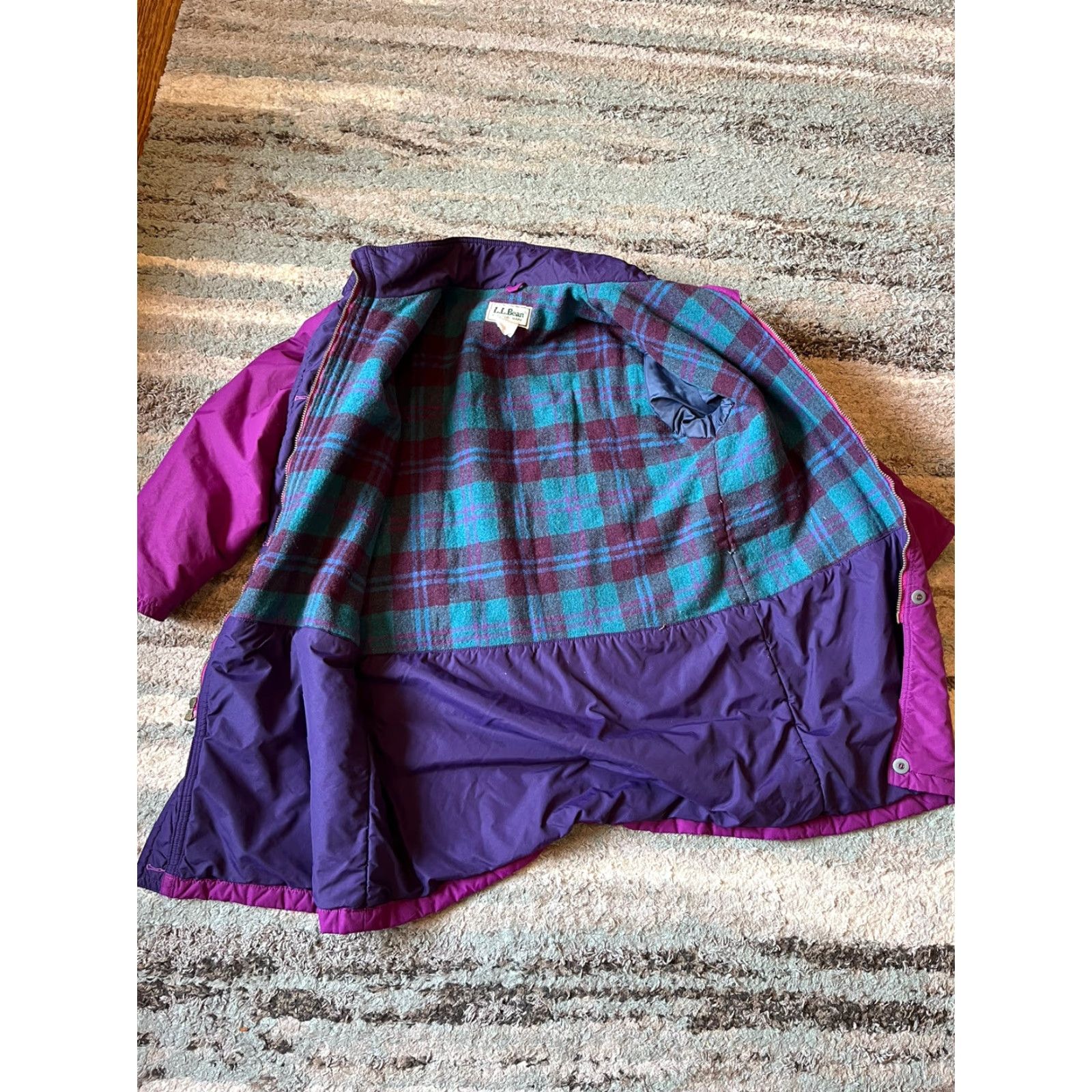 Vintage VINTAGE LL Bean Women's Full Zip Jacket Coat Purple 1X USA Purple Full Zip 1X Womens Jacket Size XL / US 12-14 / IT 48-50 - 3 Thumbnail