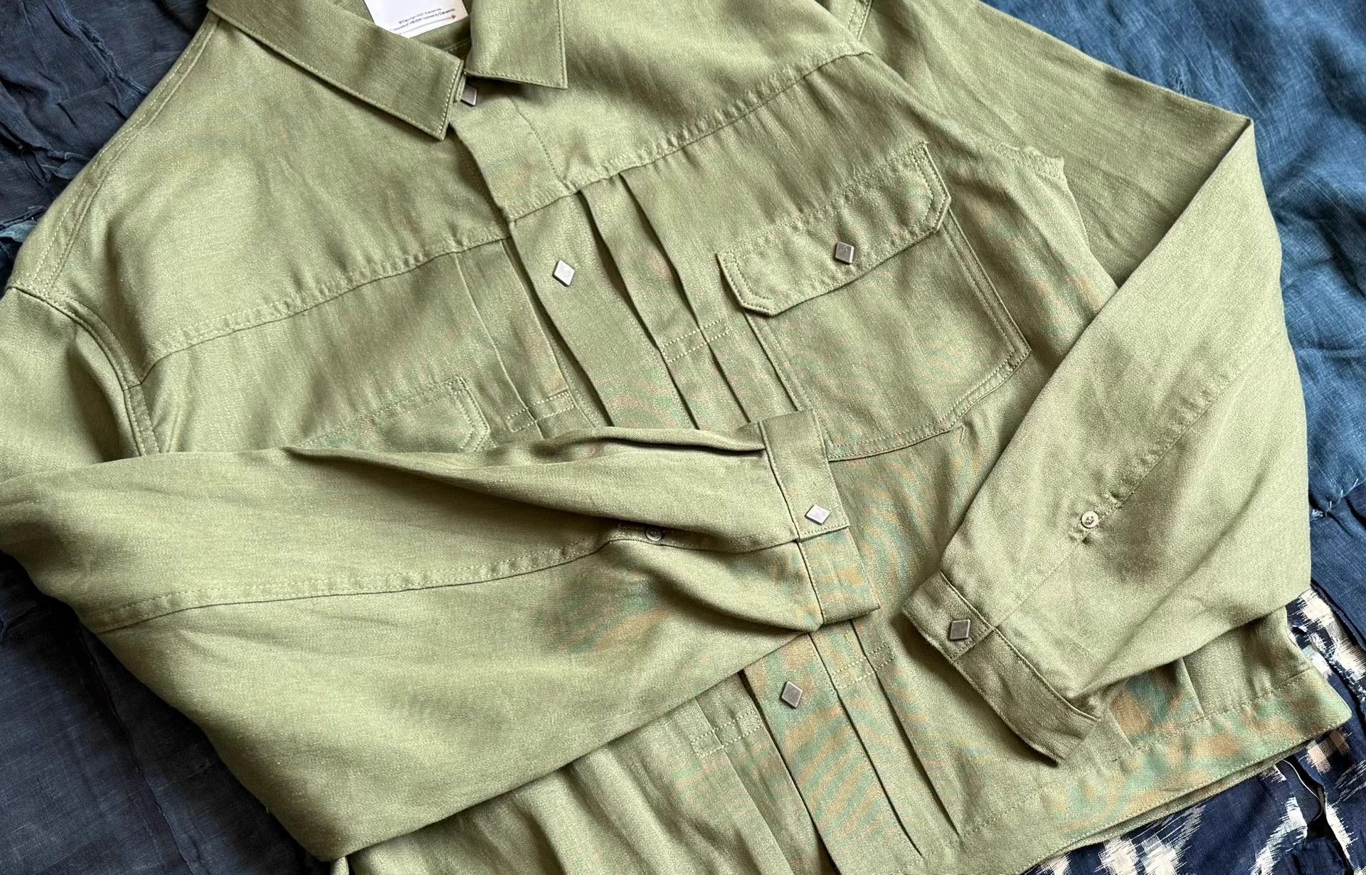 Visvim VISVIM 24SS 101XX Linen Wool Blend Jacket Olive 4 Size US XL / EU 56 / 4 - 5 Thumbnail