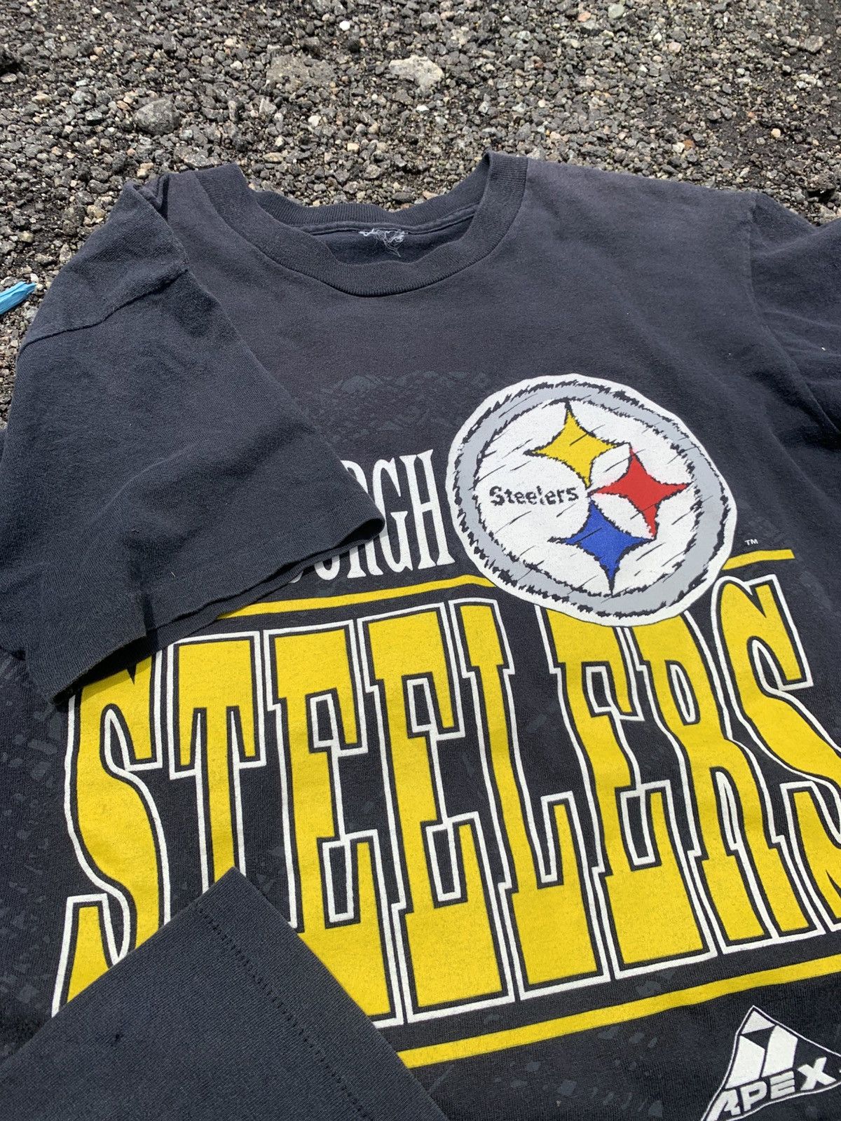 NFL × Vintage 90s NFL Pittsburgh Steelers Apex Double Hit Short Sleeve Size US M / EU 48-50 / 2 - 3 Thumbnail