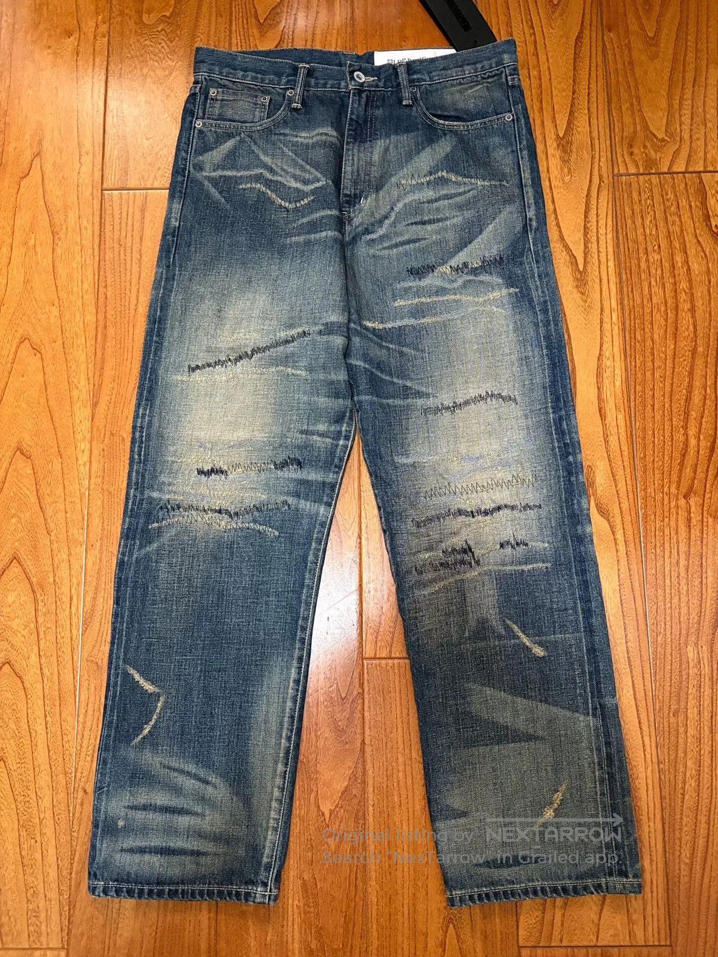 Neighborhood neighborhood savage denim distressed jeans. Size US 42 / EU 58 - 1 Thumbnail