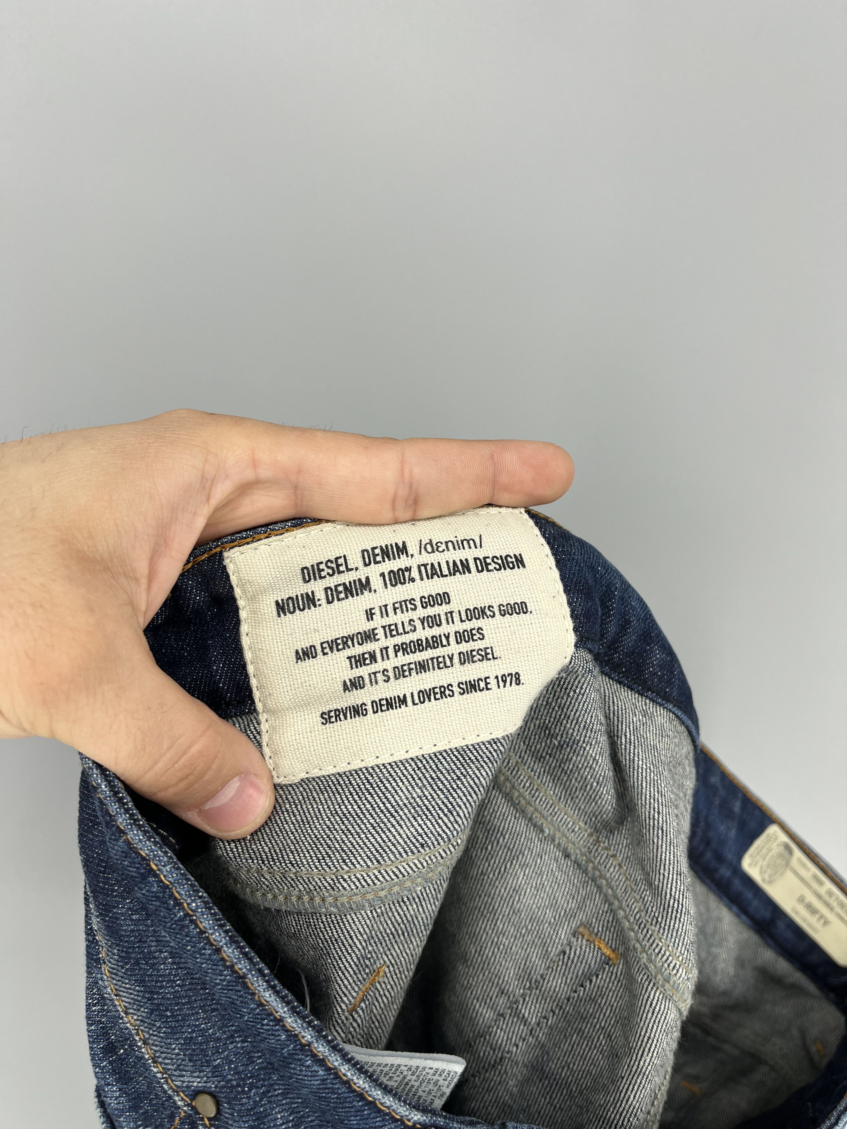 Diesel Vintage Y2K Men’s Diesel Distressed Patchwork Denim Jeans Size US 30 / EU 46 - 8 Thumbnail
