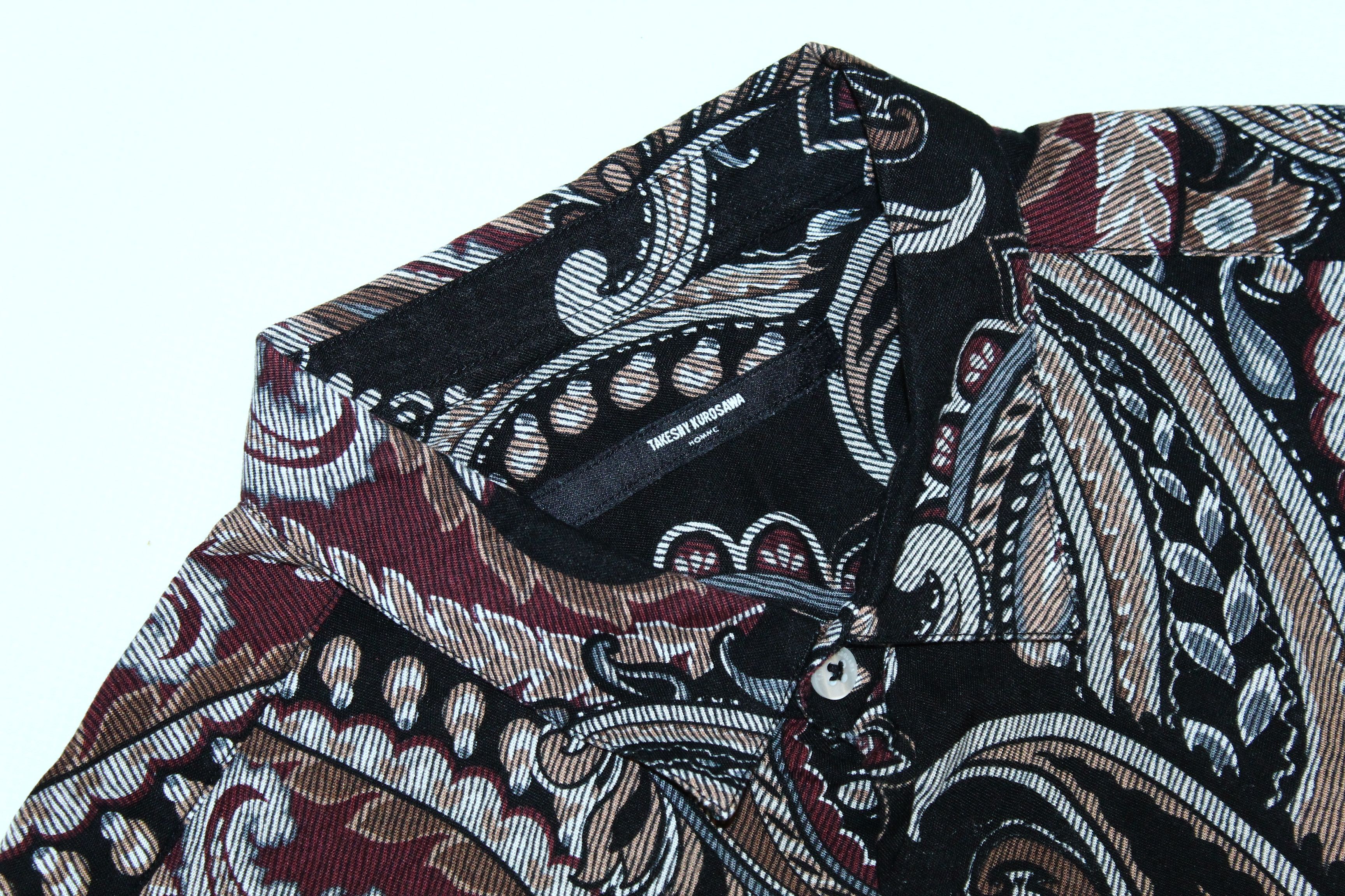 Takeshy Kurosawa 🔥Takeshy Kurosawa Baroque Peisley Viscose Shirt Size US M / EU 48-50 / 2 - 5 Thumbnail