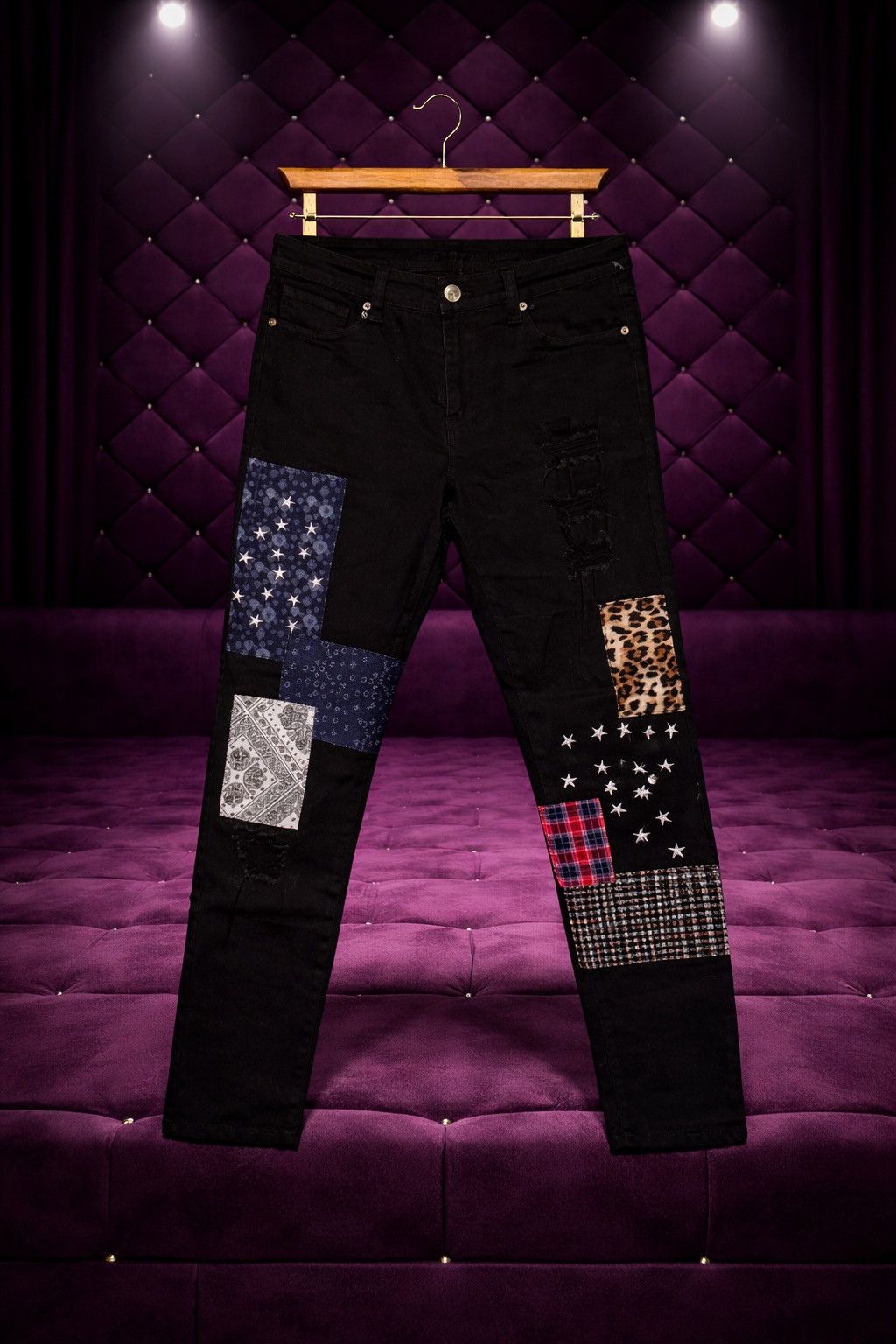 Other PATCHWORK PRINT DENIM JEANS Size US 32 / EU 48 - 1 Preview