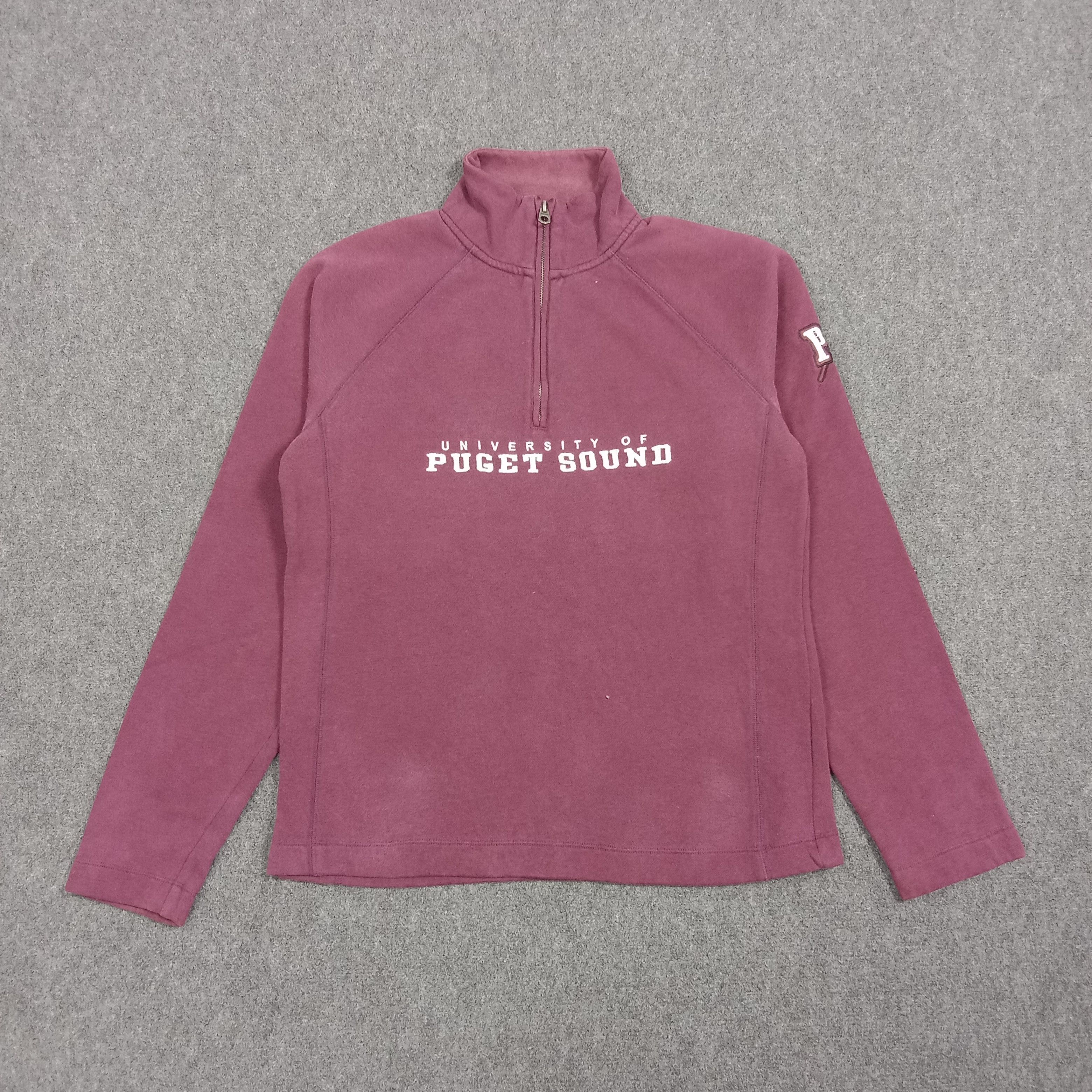 Jansport University Puget Sound Half Zipper Sweatshirt C270N20 Size US XXS / EU 40 - 1 Thumbnail