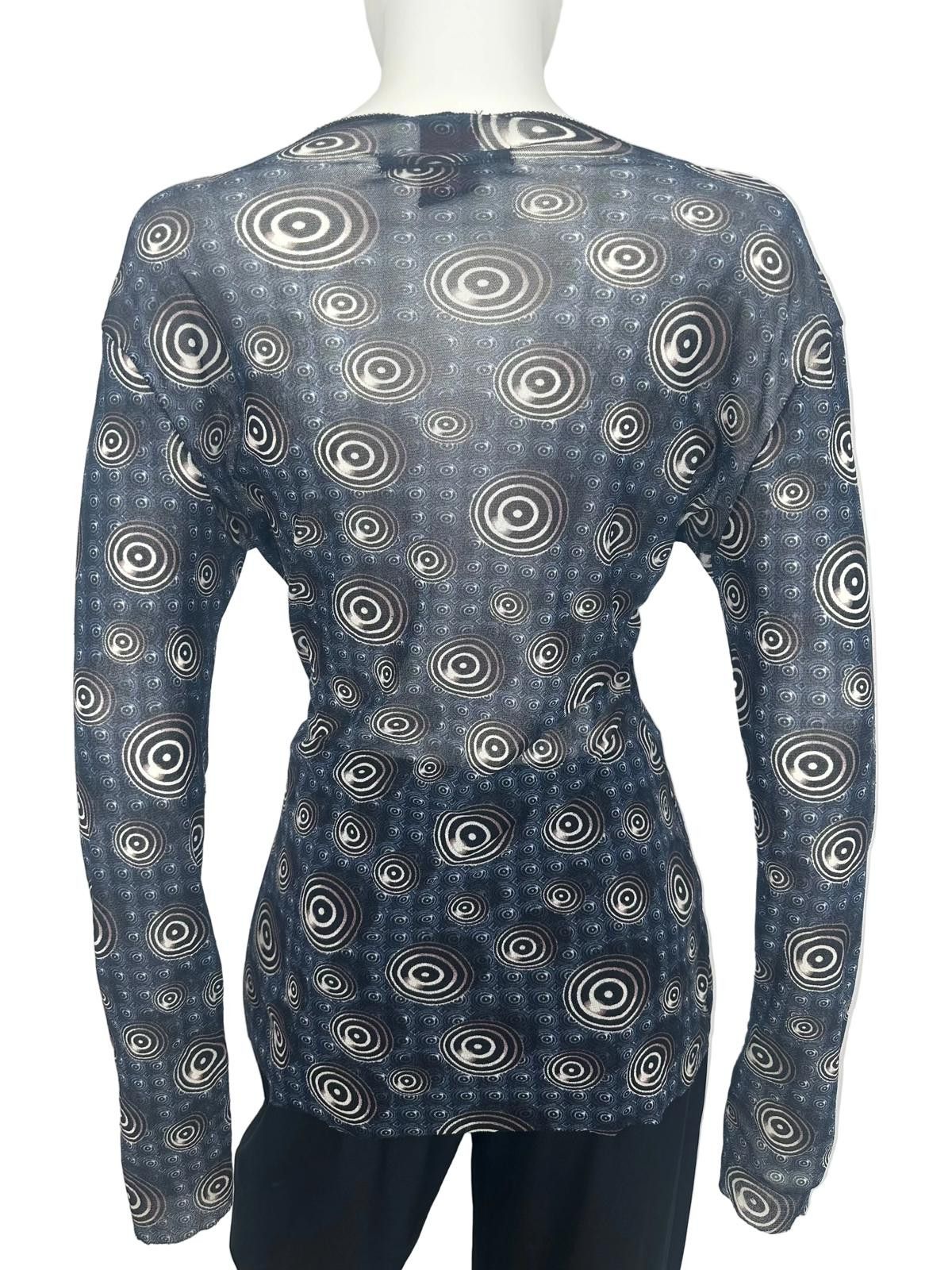 Jean Paul Gaultier Jean Paul Gaultier F/W 1996 Psychedelic Print Top Size L / US 10 / IT 46 - 2 Thumbnail