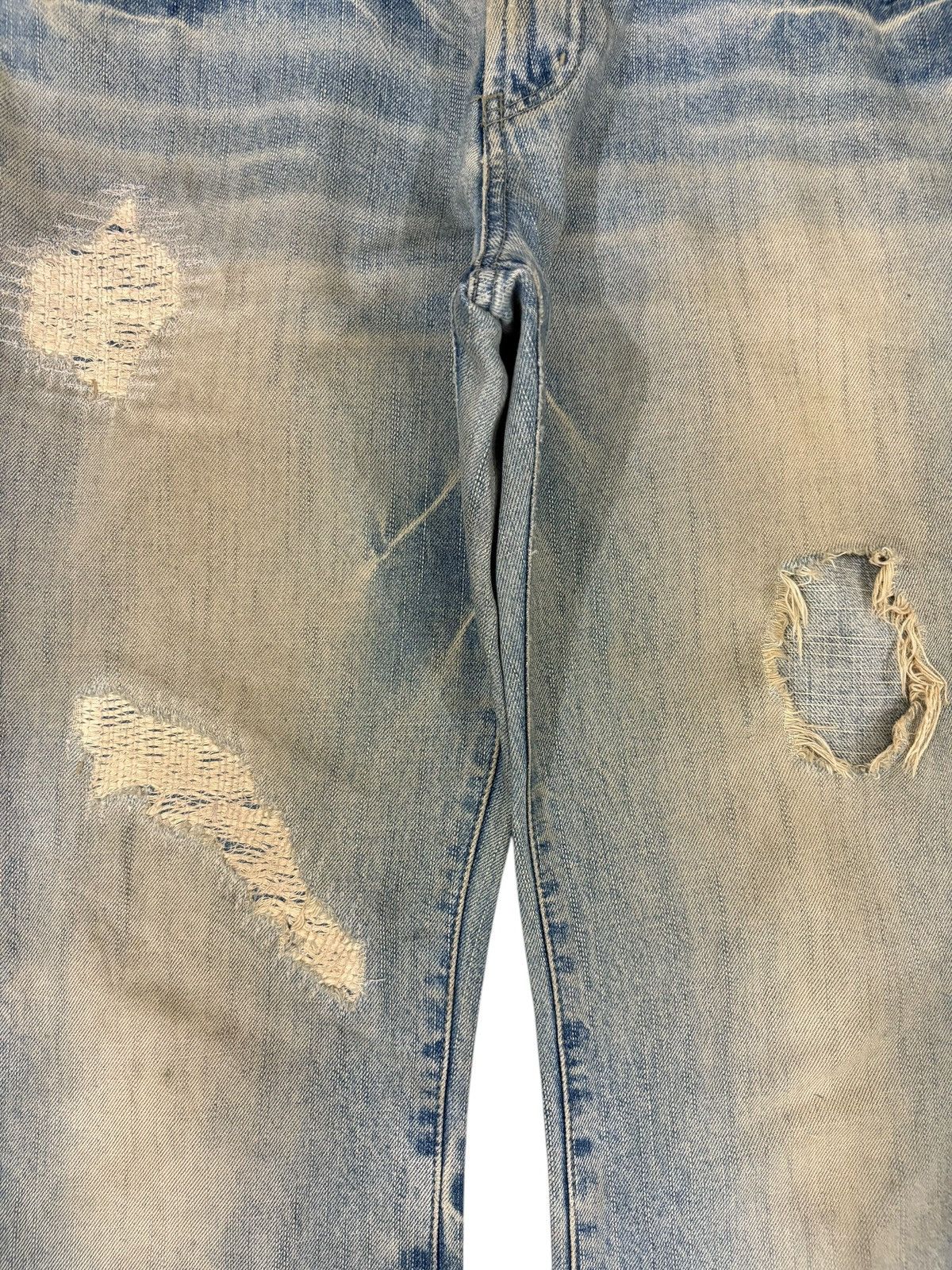 Tornado Mart Vintage Japanese Brand Rusty Wash Distress Flare Jeans Size US 34 / EU 50 - 5 Thumbnail