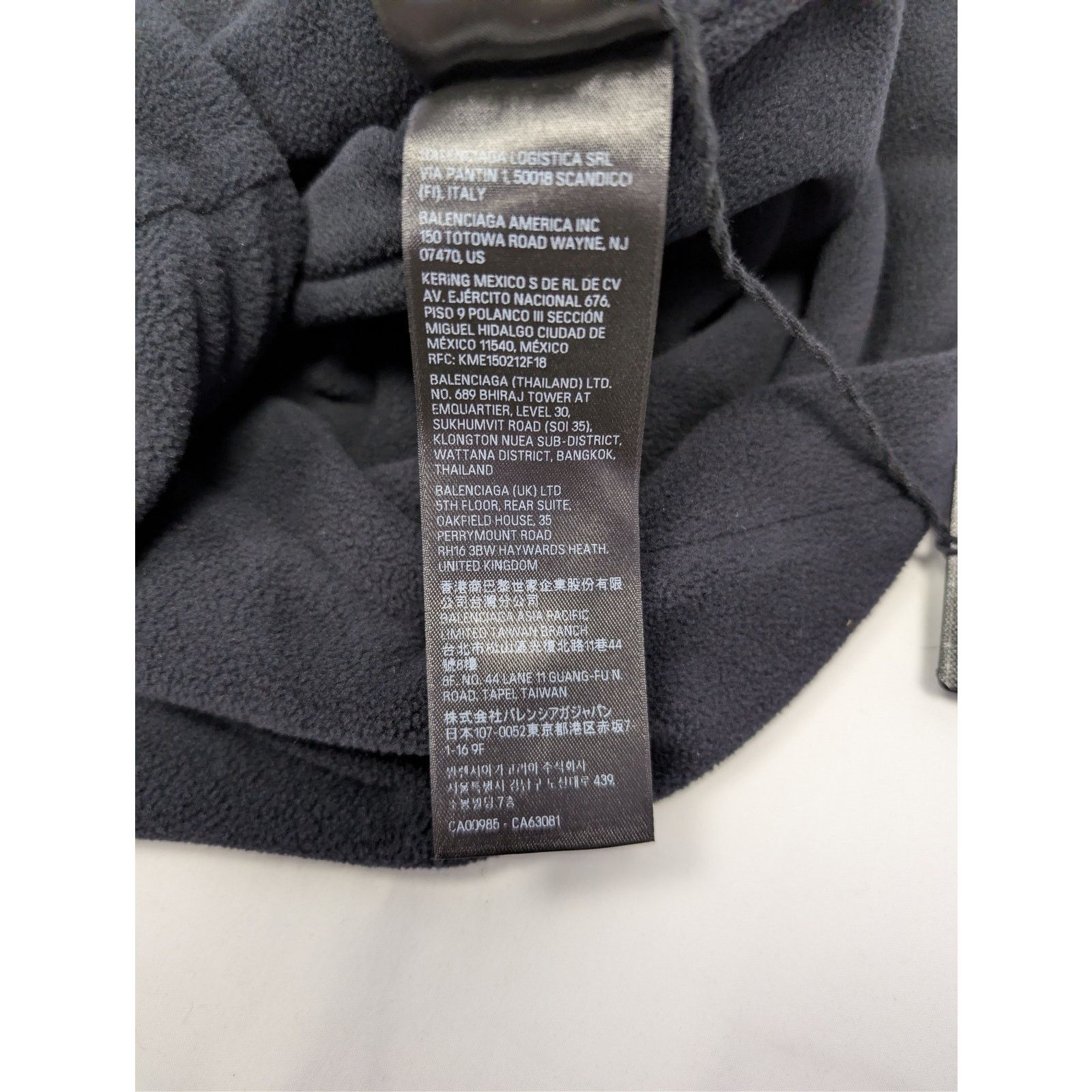 Balenciaga o1rshd1 Reflective Sporticon Fleece Zip-Up Jacket in Black Size US XL / EU 56 / 4 - 21 Thumbnail