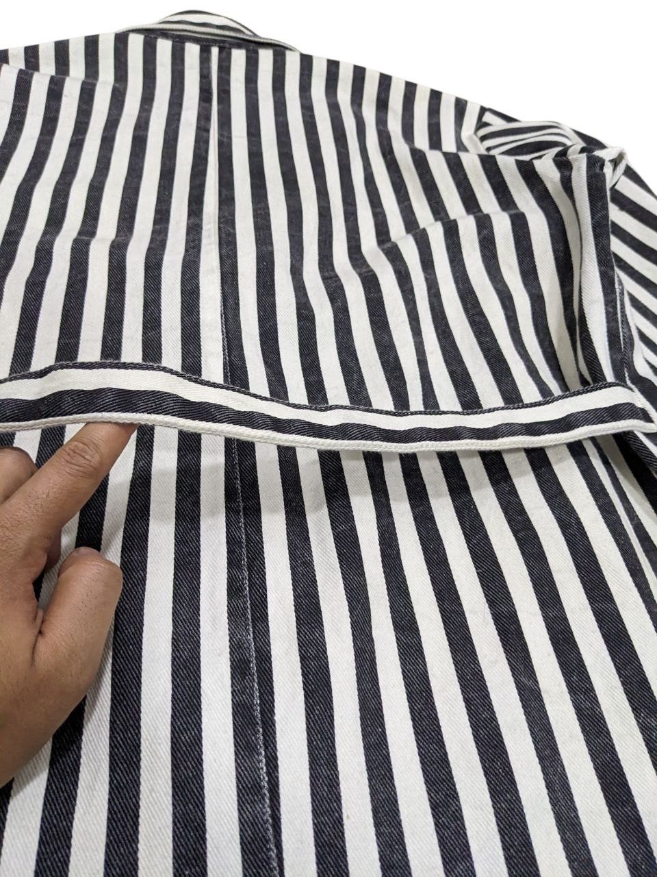 Japanese Brand VINTAGE WHITE BLUE TEXTURED BOHEMIAN DUSTER OUTERWEAR Size US M / EU 48-50 / 2 - 9 Thumbnail