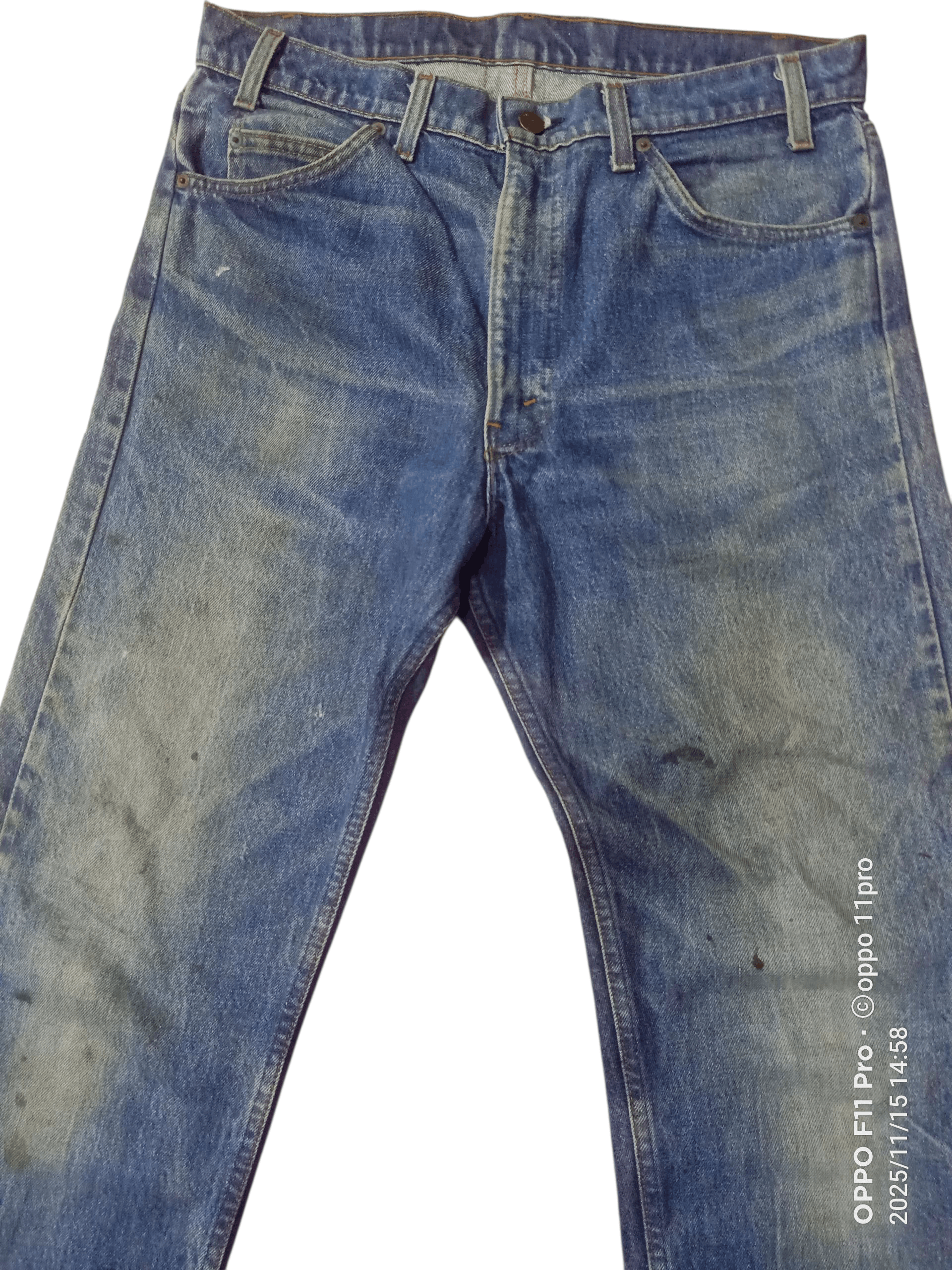 Levi's Vintage Clothing Vintage Levis 80s 505 Oren Tag Distressdenim 🌟 Size US 34 / EU 50 - 4 Thumbnail