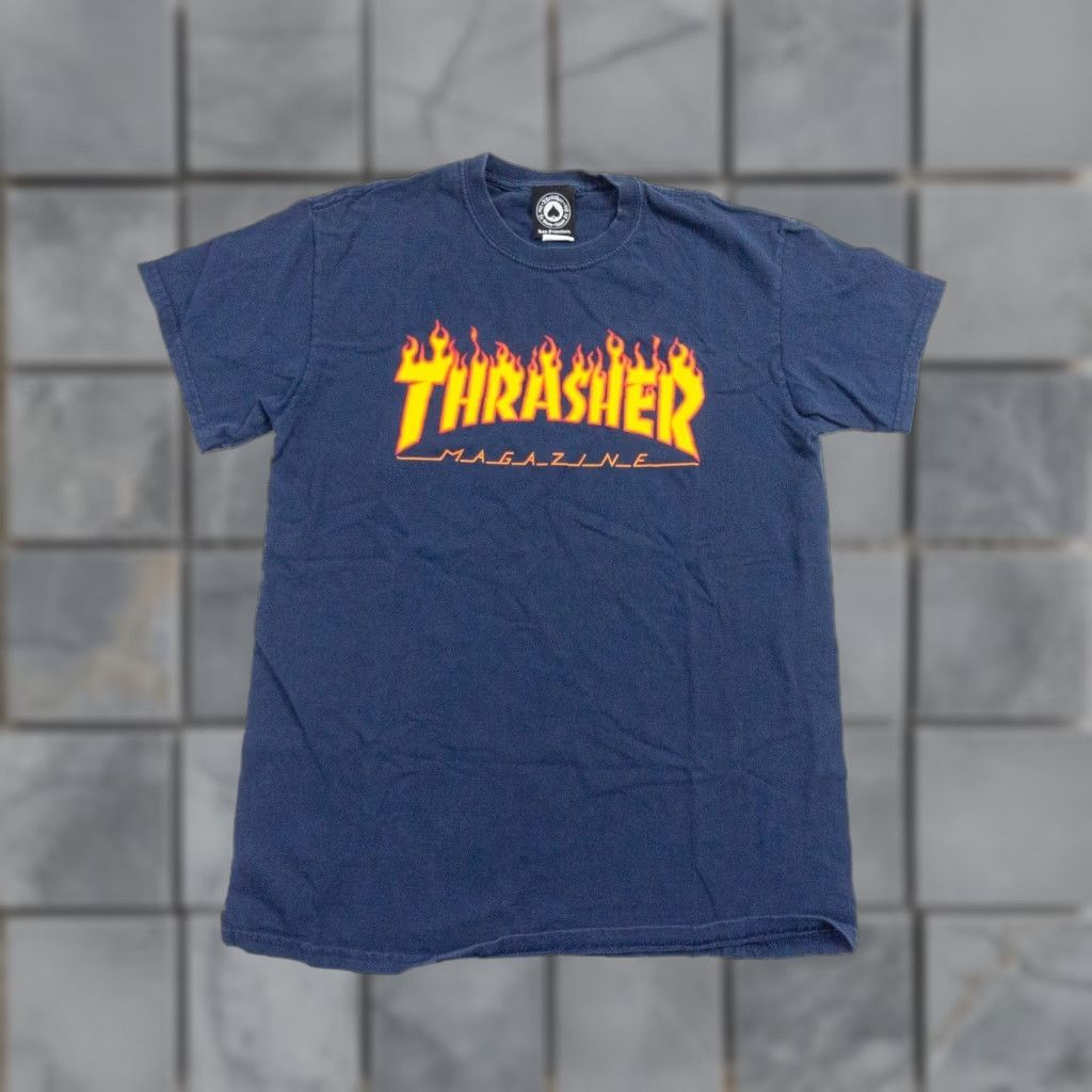 Thrasher Thrasher Skateboard Shirt Adult Medium Blue Short Sleeve Crewneck Tee Casual Mens Size US M / EU 48-50 / 2 - 1 Thumbnail