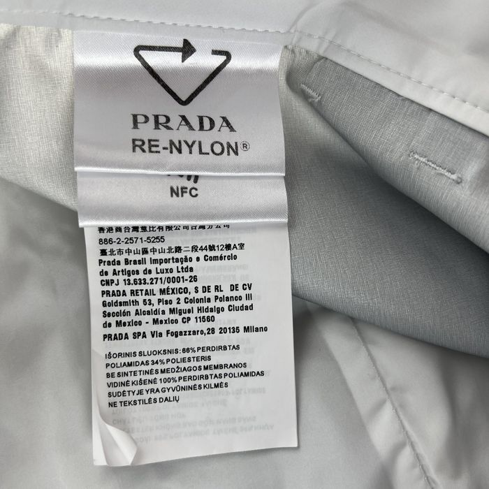 Prada Prada Re-Nylon SS22 White Trousers | Grailed