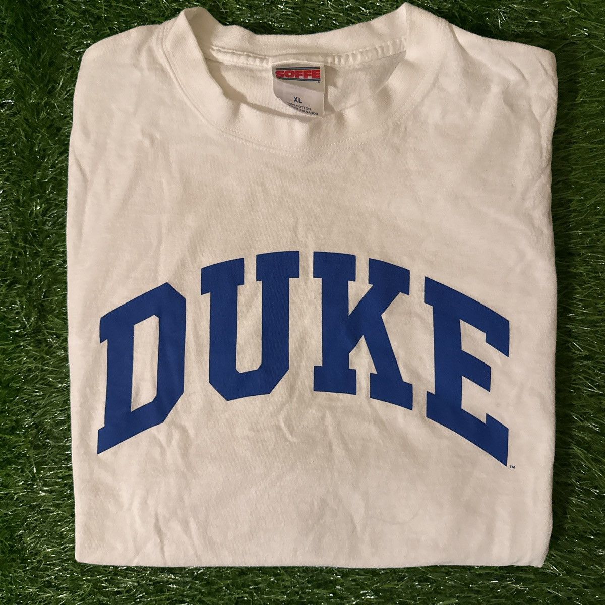 Vintage Vintage 1990s Soffe Tag Duke University Tee Size US XL / EU 56 / 4 - 1 Thumbnail