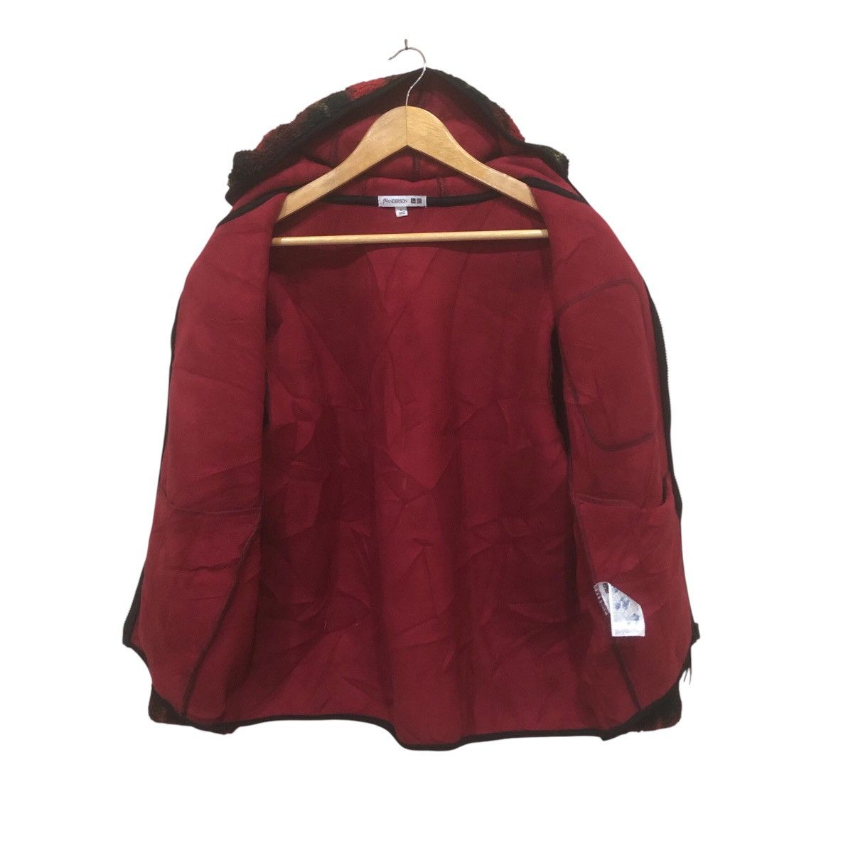 JW Anderson × Uniqlo JWAnderson X Uniqlo Red Plaid Fleece Zipper Hodie Size US L / EU 52-54 / 3 - 5 Thumbnail