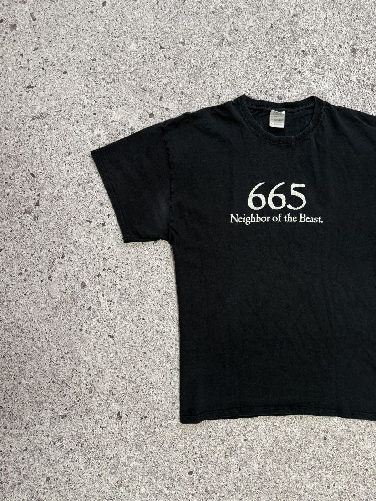 Band Tees × Vintage Vintage 1990’s 665 Neighbor Of The Beast Y2K Retro T-Shirt Size US XL / EU 56 / 4 - 3 Thumbnail