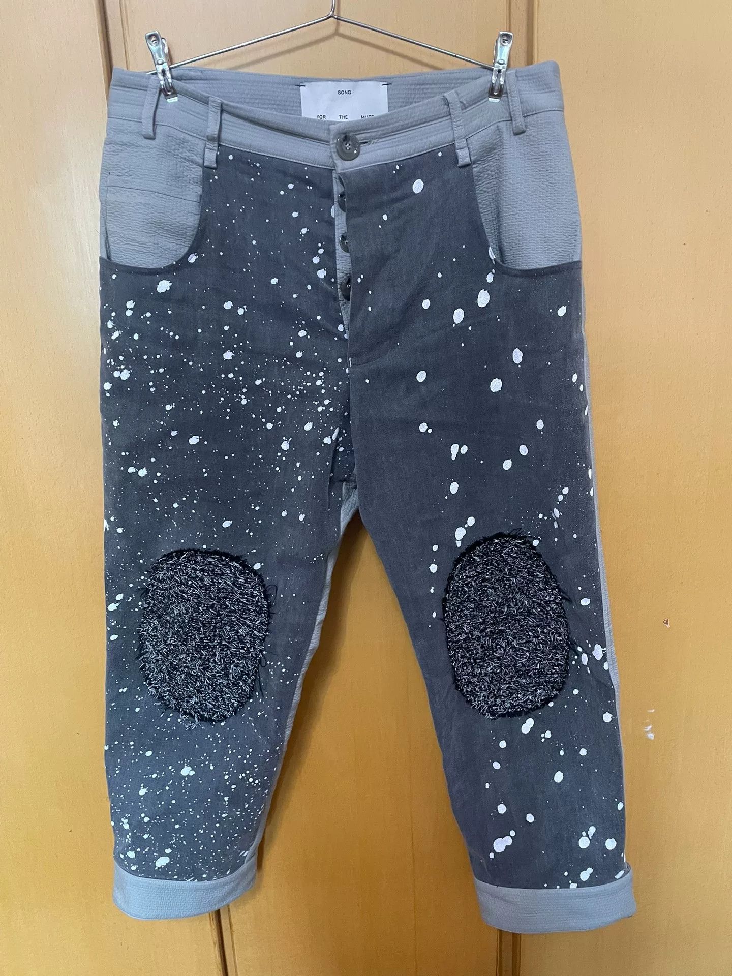 Song For The Mute splatter design cropped pants by song for the mute Size US 32 / EU 48 - 1 Thumbnail