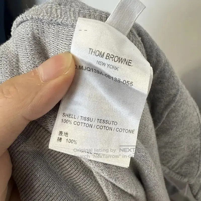 Thom Browne Thom Browne Men's Gray Striped Cotton Shorts . Size US 32 / EU 48 - 4 Thumbnail
