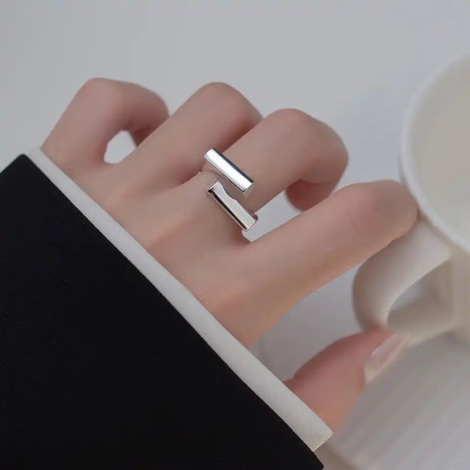 Jewelry × Vintage 925 Sterling Silver Unique Simple Ring Size ONE SIZE - 2 Thumbnail