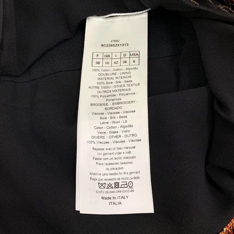 Dior Dior Color-blocked floral embroidered tassel cotton denim Size XS / US 0-2 / IT 36-38 - 6 Thumbnail