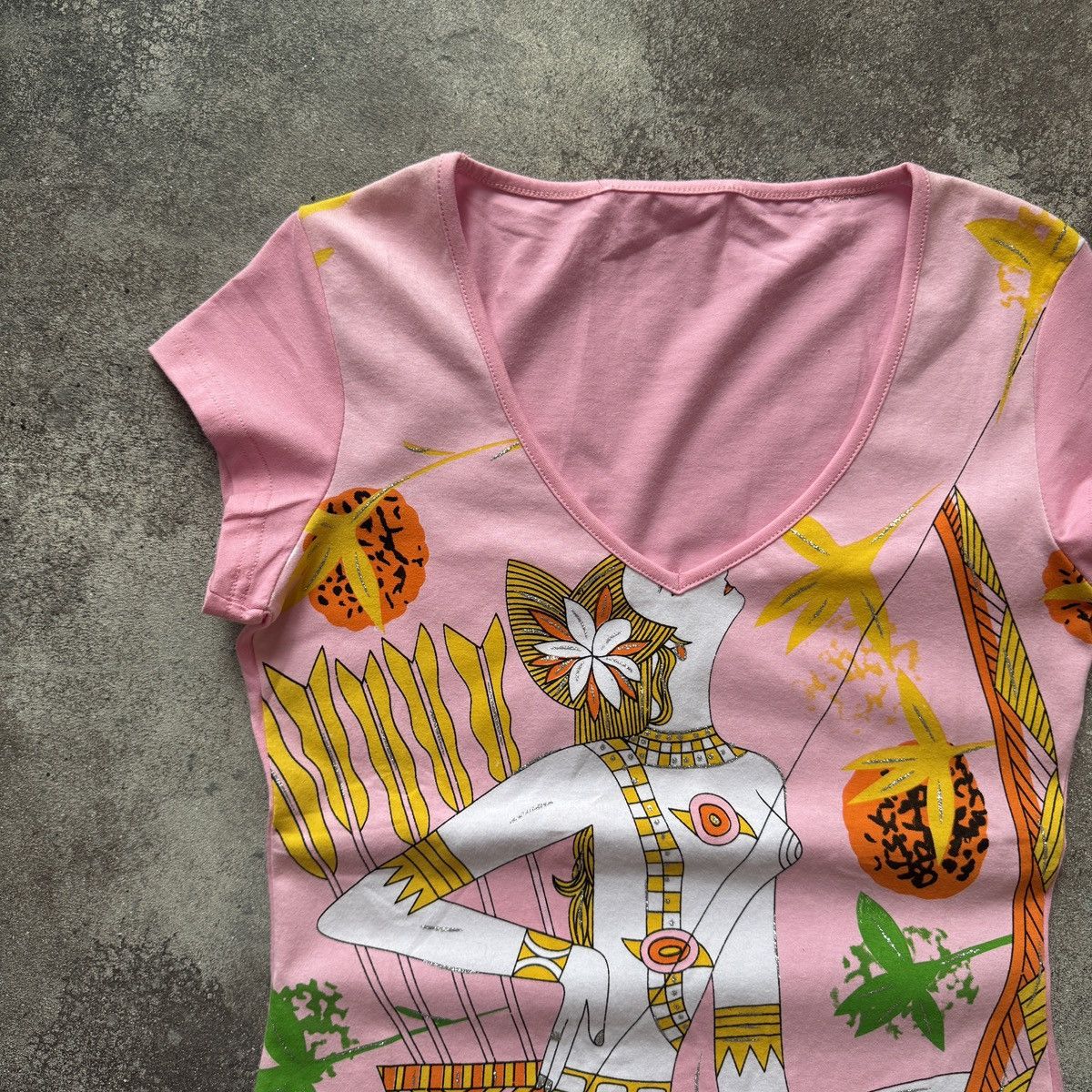 Hysteric Glamour Amazing 2000’s Aesthetic Glam Y2K Sexy Girl Printed T-Shirt Size M / US 6-8 / IT 42-44 - 2 Thumbnail