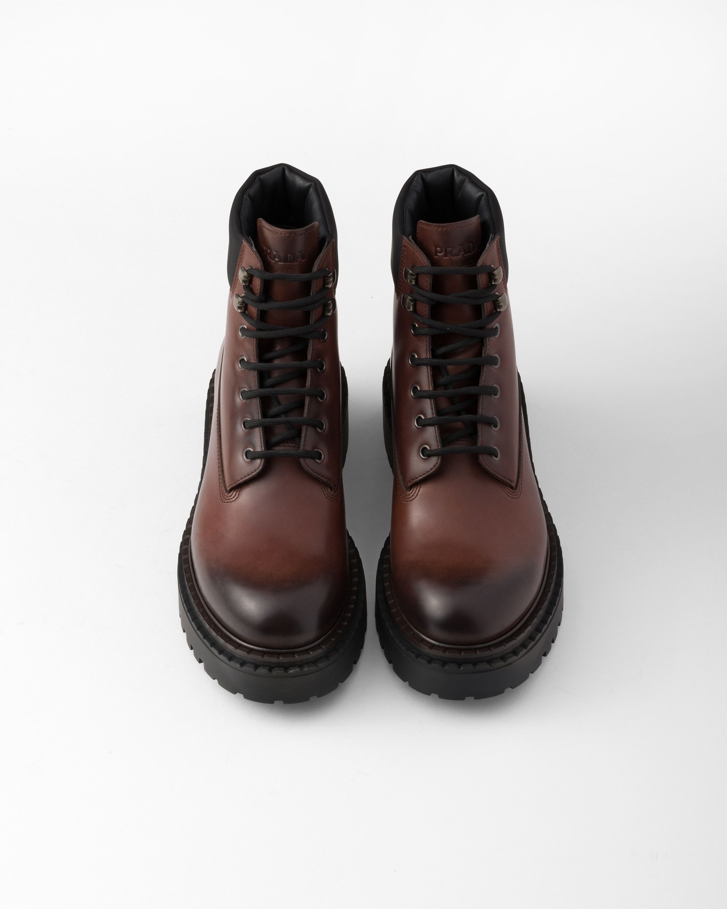 Prada o1bcso1str1025 Re-Nylon Boots in Brown Size US 11.5 / EU 44-45 - 3 Thumbnail