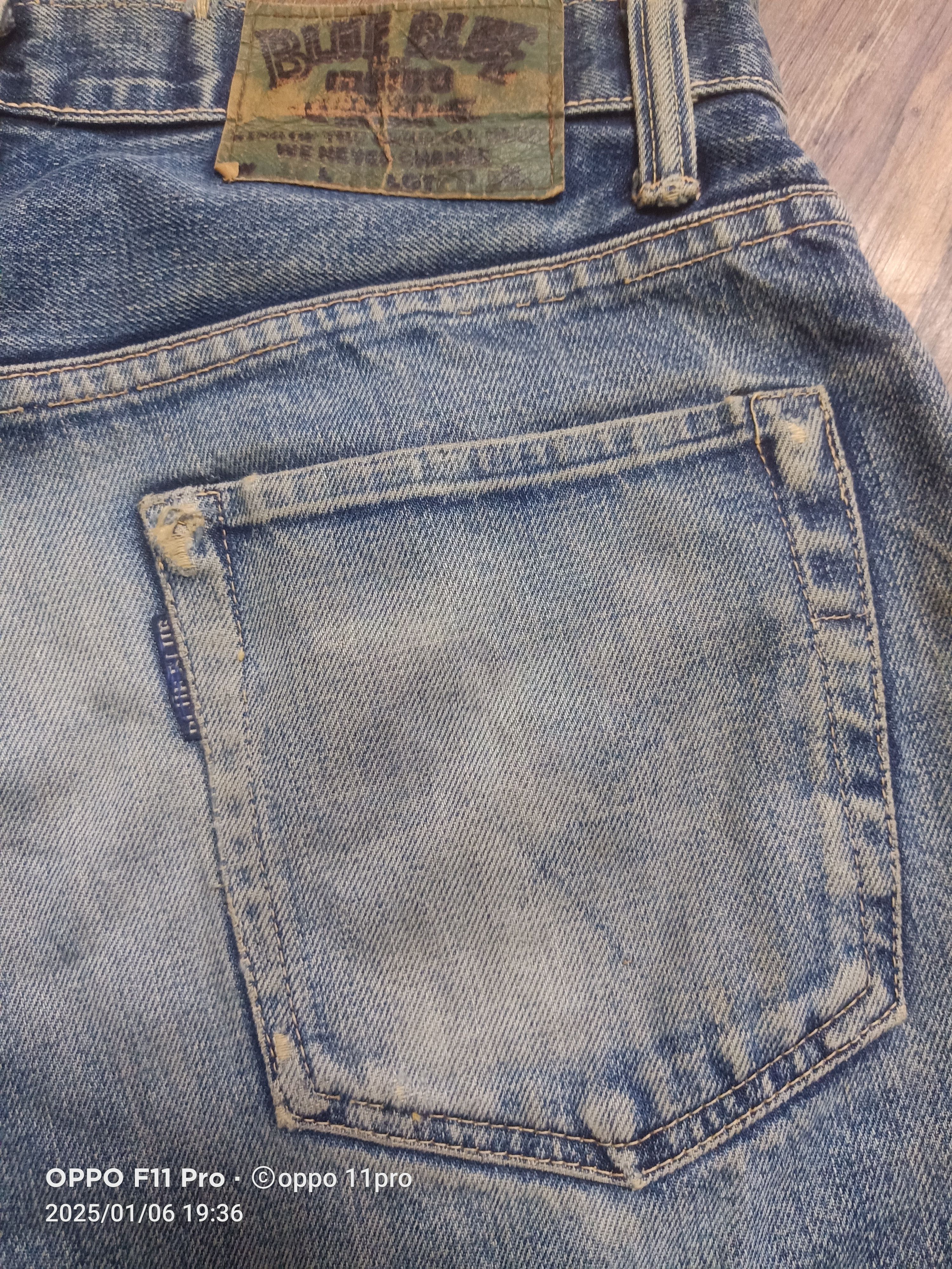 Blue Blue Japan × Japanese Brand 90s HR Market Denim Selvedge Short PAnts Size US 34 / EU 50 - 3 Thumbnail