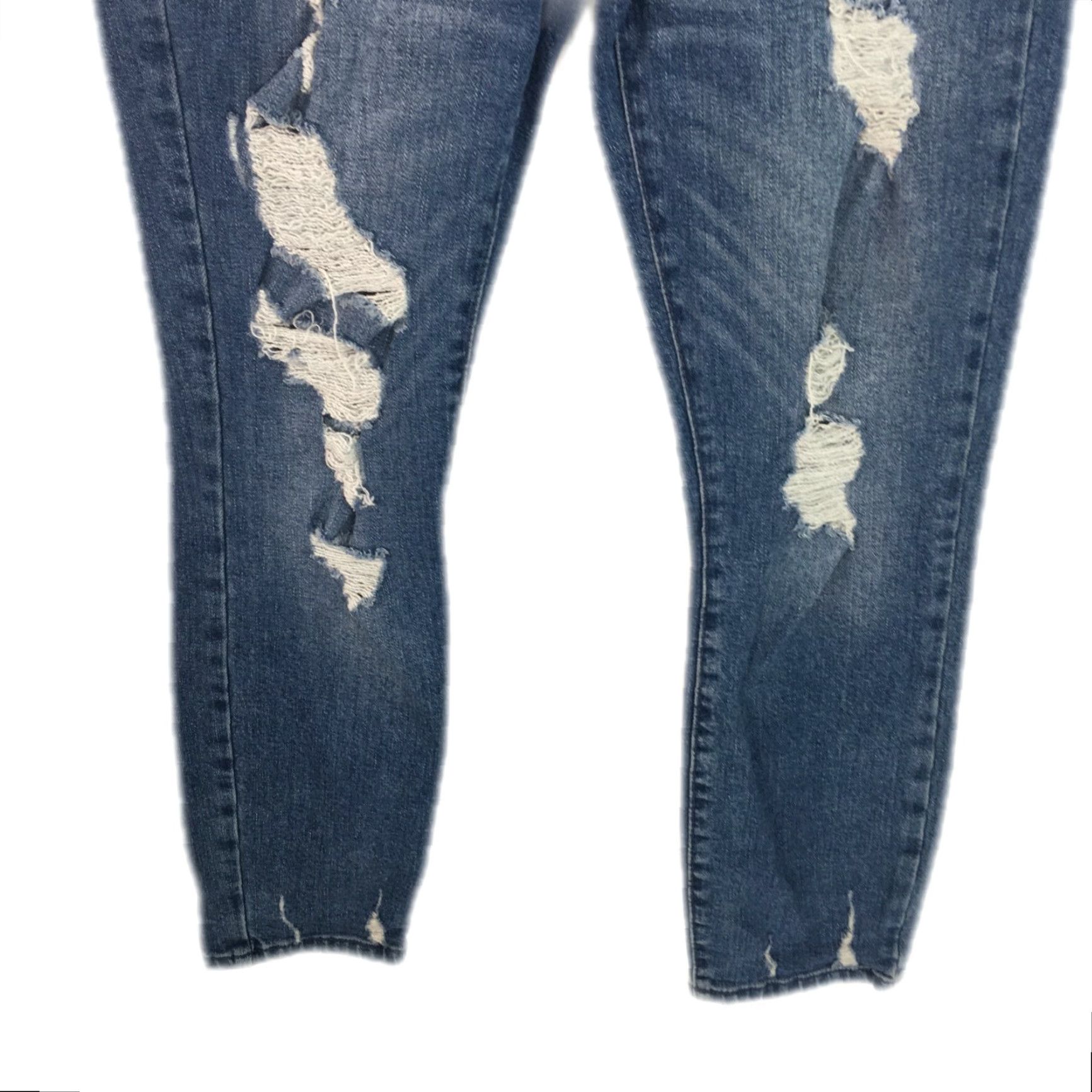 Forever 21 Forever 21 Womens Distressed Casual Regular High Rise Blue Denim Jeans Size 28 Size 28" / US 6 / IT 42 - 5 Thumbnail