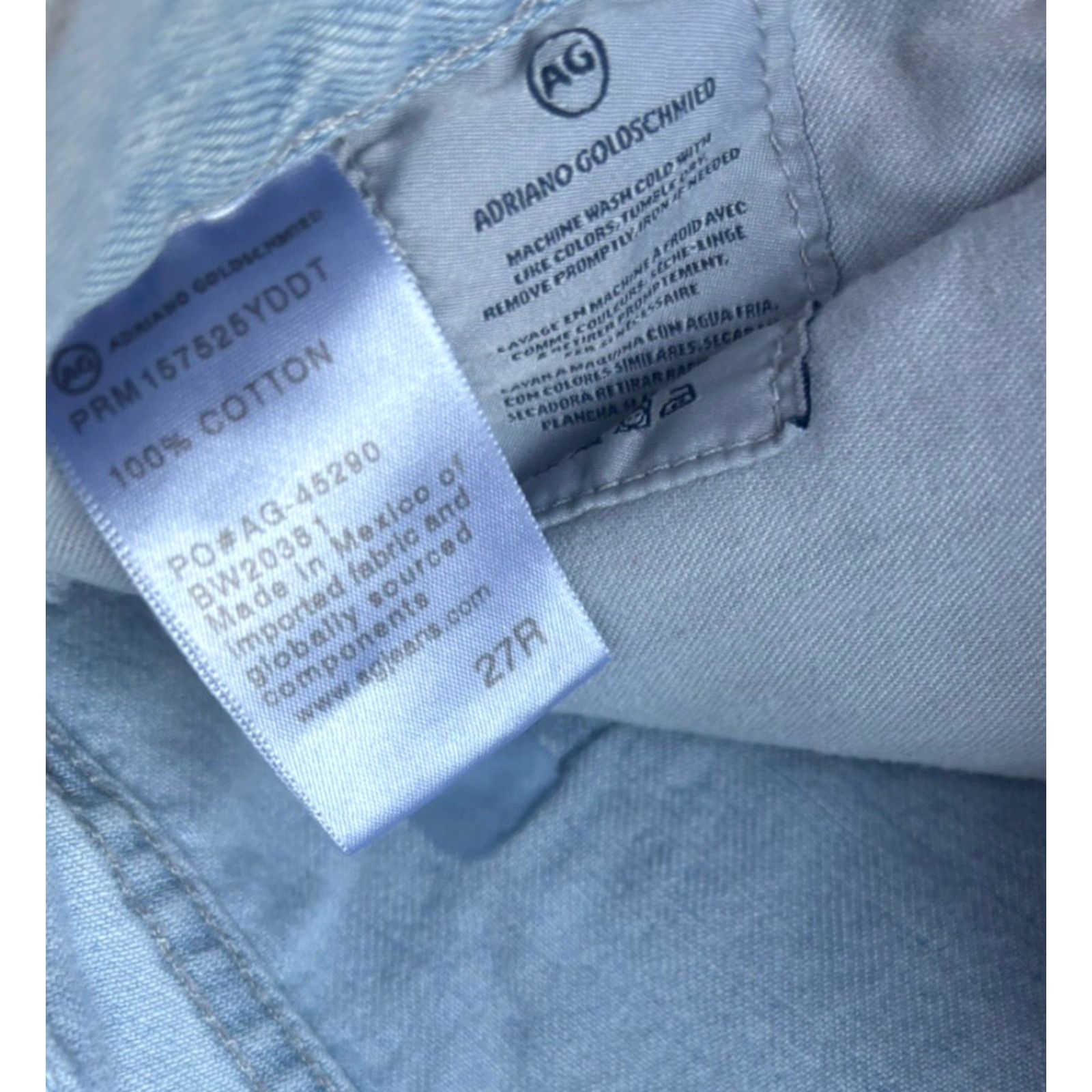 Vintage VINTAGE? Adriano Goldschmied Ex-Boyfriend Lucky Slim Jeans Womens 27R Distressed Blue Jeans 5-Pocket Design Boys? Size 27" / US 4 / IT 40 - 3 Thumbnail