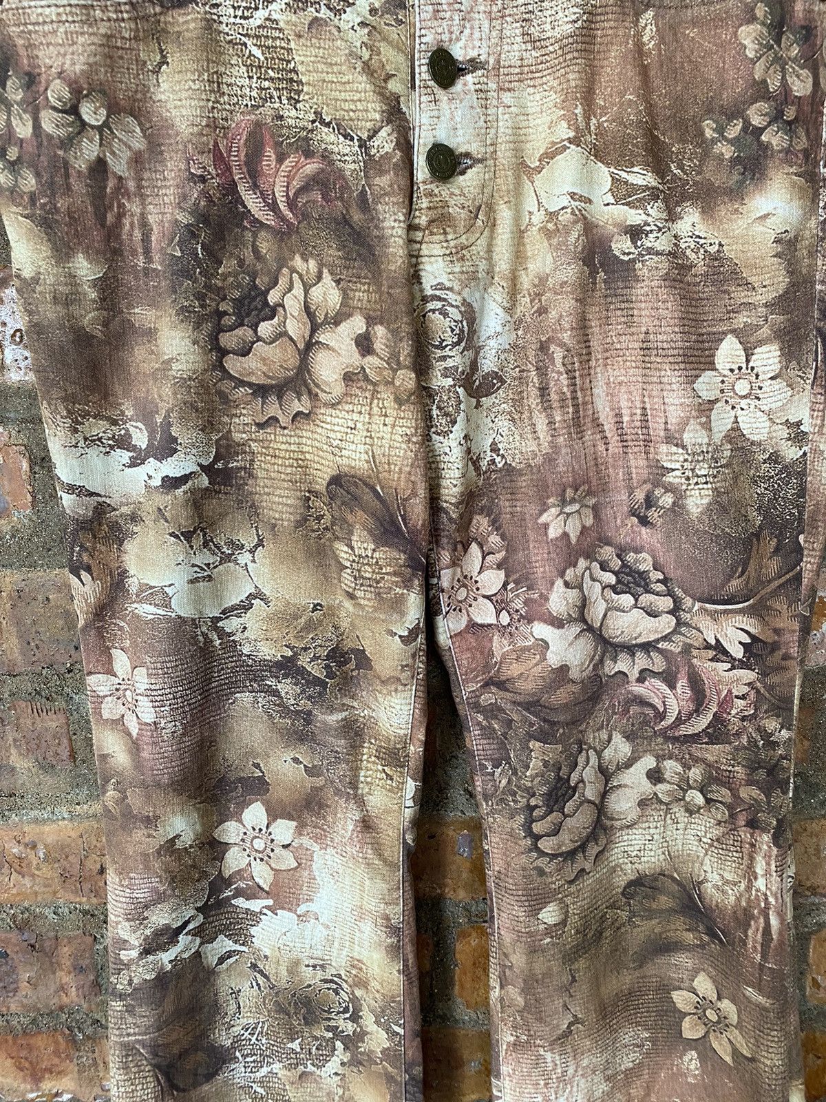 Tornado Mart Vtg Tornado Mart Floral Flare Pants Size US 32 / EU 48 - 8 Thumbnail