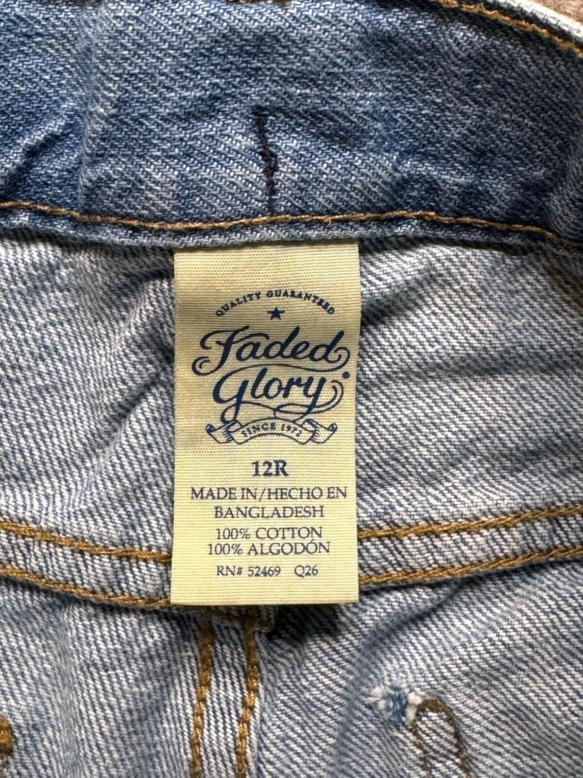 Faded Glory Faded Glory Elastic Waist Blue Jeans Size 12R Boys (746) Size US 26 / EU 42 - 7 Thumbnail