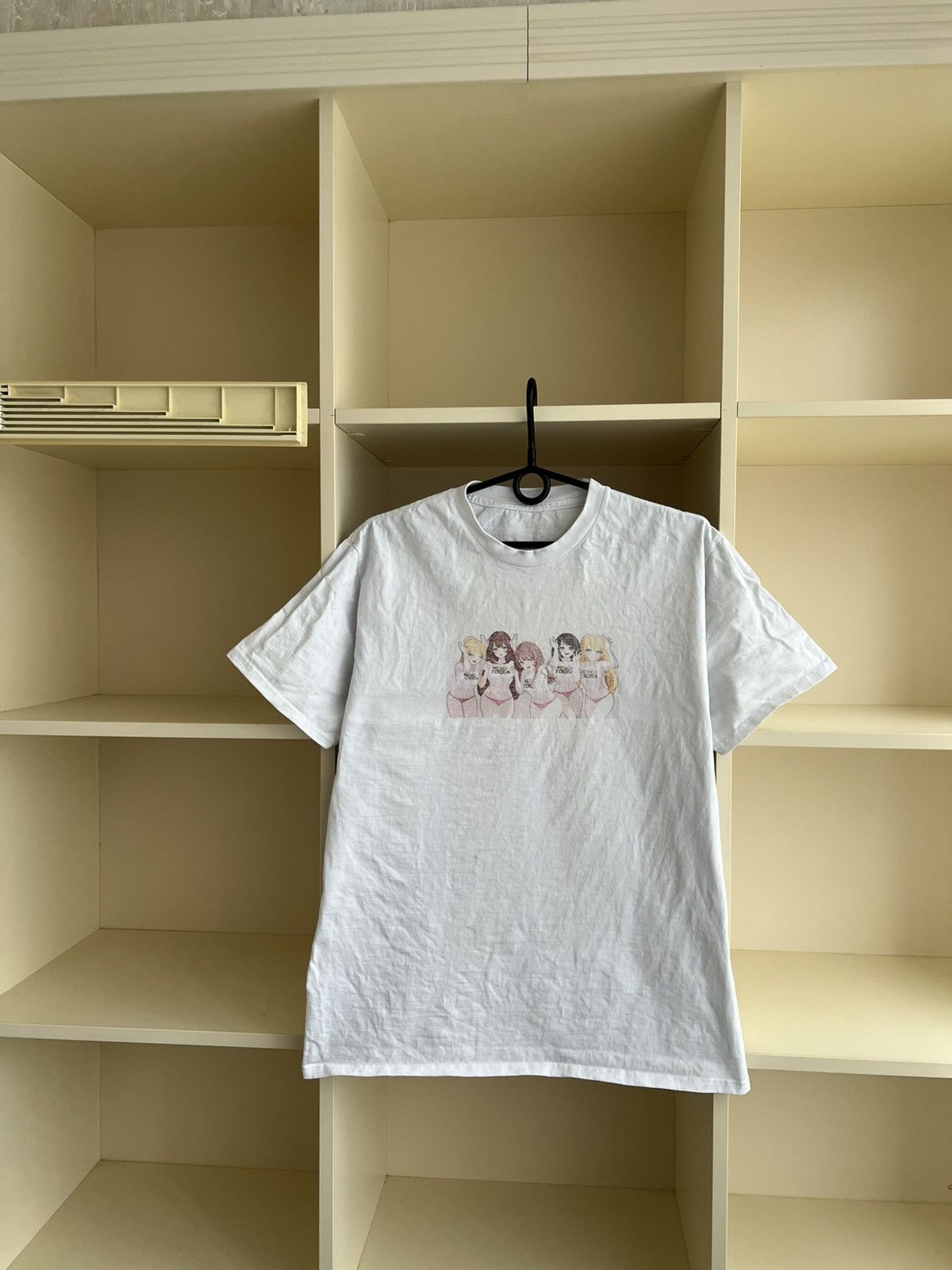Anime Anime Girls Graphic T-Shirt White Japanese Manga Waifu Tee Size US M / EU 48-50 / 2 - 3 Thumbnail