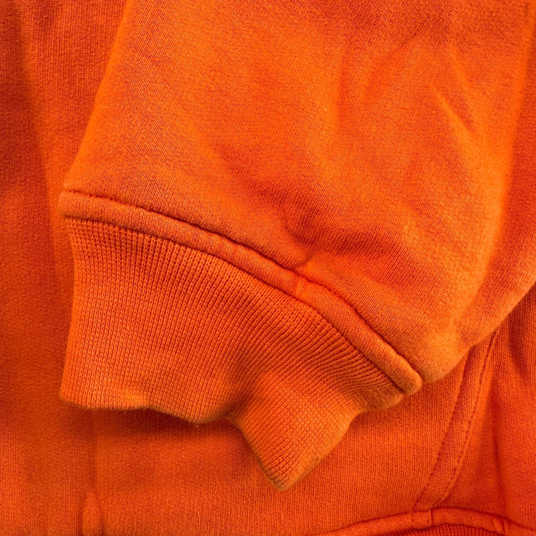Lee VINTAGE Lee Hoodie Mens XL Orange Full Zip Thermal Waffle Knit Lined COMPANY 90s Size US XL / EU 56 / 4 - 3 Thumbnail