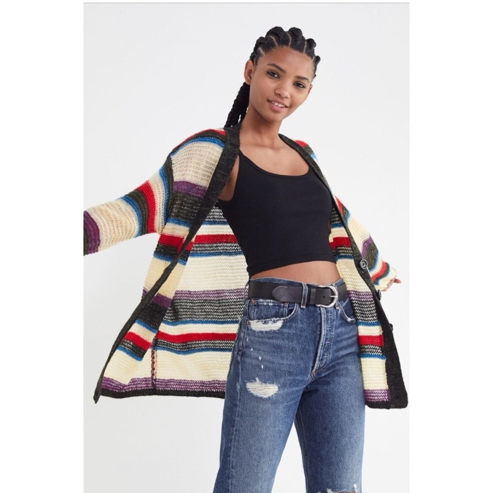 Urban Outfitters Urban Outfitters 🌺 Eternal Sunshine Striped Cardigan Size S / US 4 / IT 40 - 15 Thumbnail